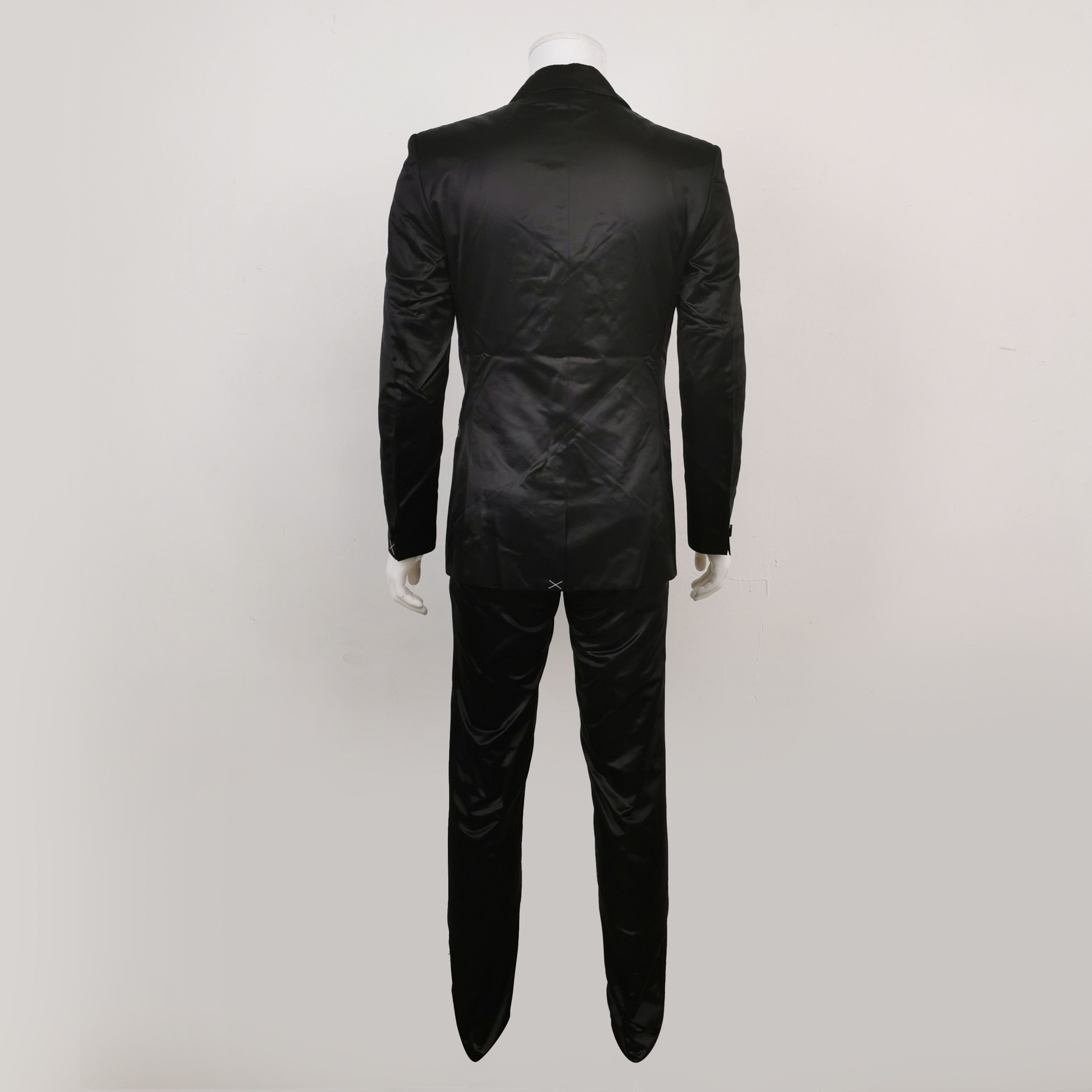Versace Versace M Cotton-Silk Solid Lapel Suit Set Size US M / EU 48-50 / 2 - 4 Thumbnail