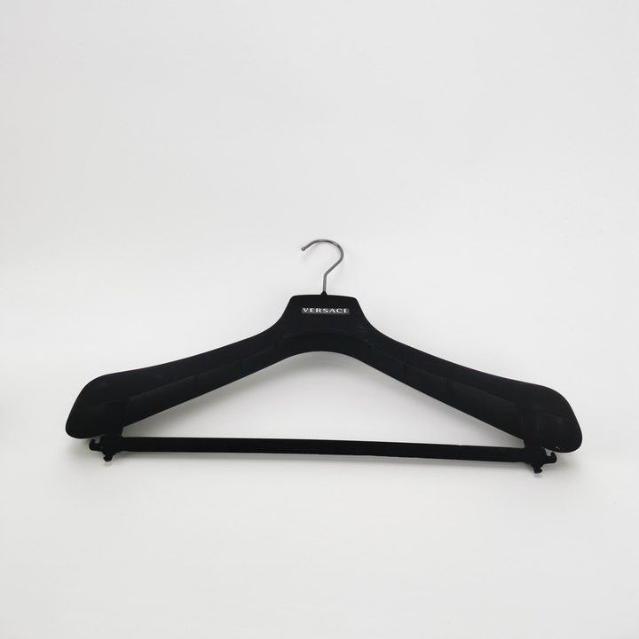 Versace Black Wide-Leg High-Waist Cotton Pants Size US 34 / EU 50 - 12 Thumbnail