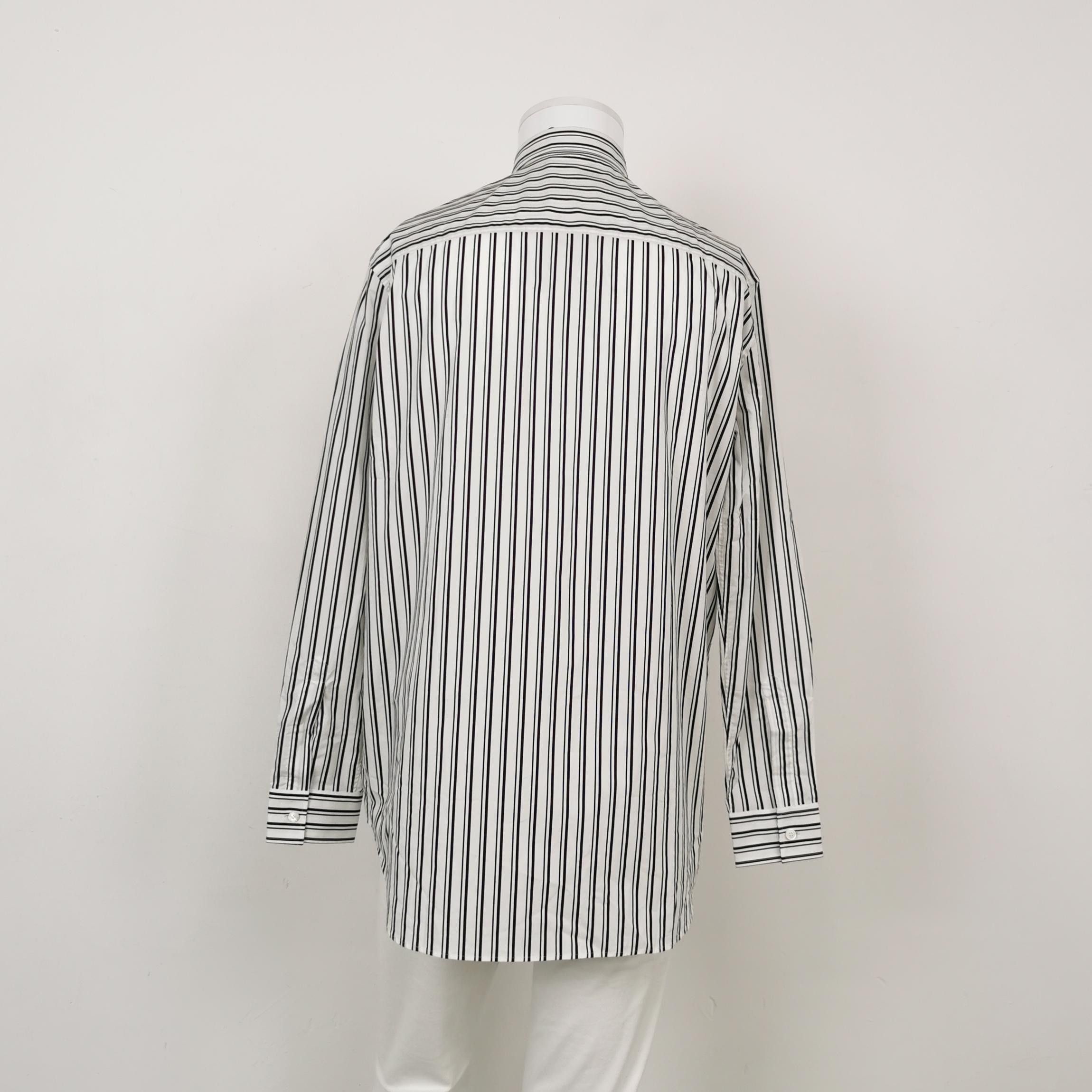 Versace Versace Cotton Contrast Stripe Button-Down Shirt S/38 Size US S / EU 44-46 / 1 - 6 Thumbnail