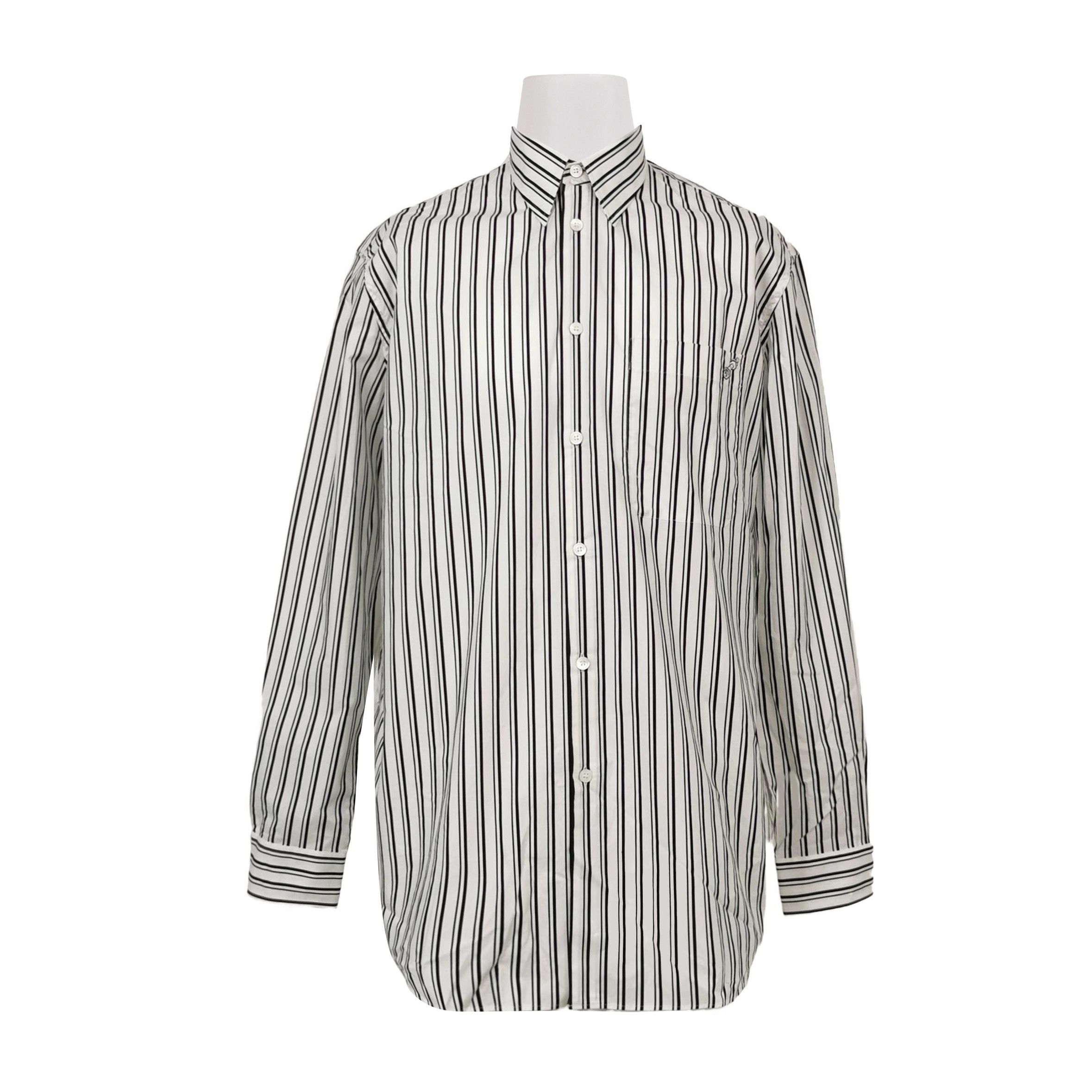 Versace Versace Cotton Contrast Stripe Button-Down Shirt S/38 Size US S / EU 44-46 / 1 - 3 Thumbnail
