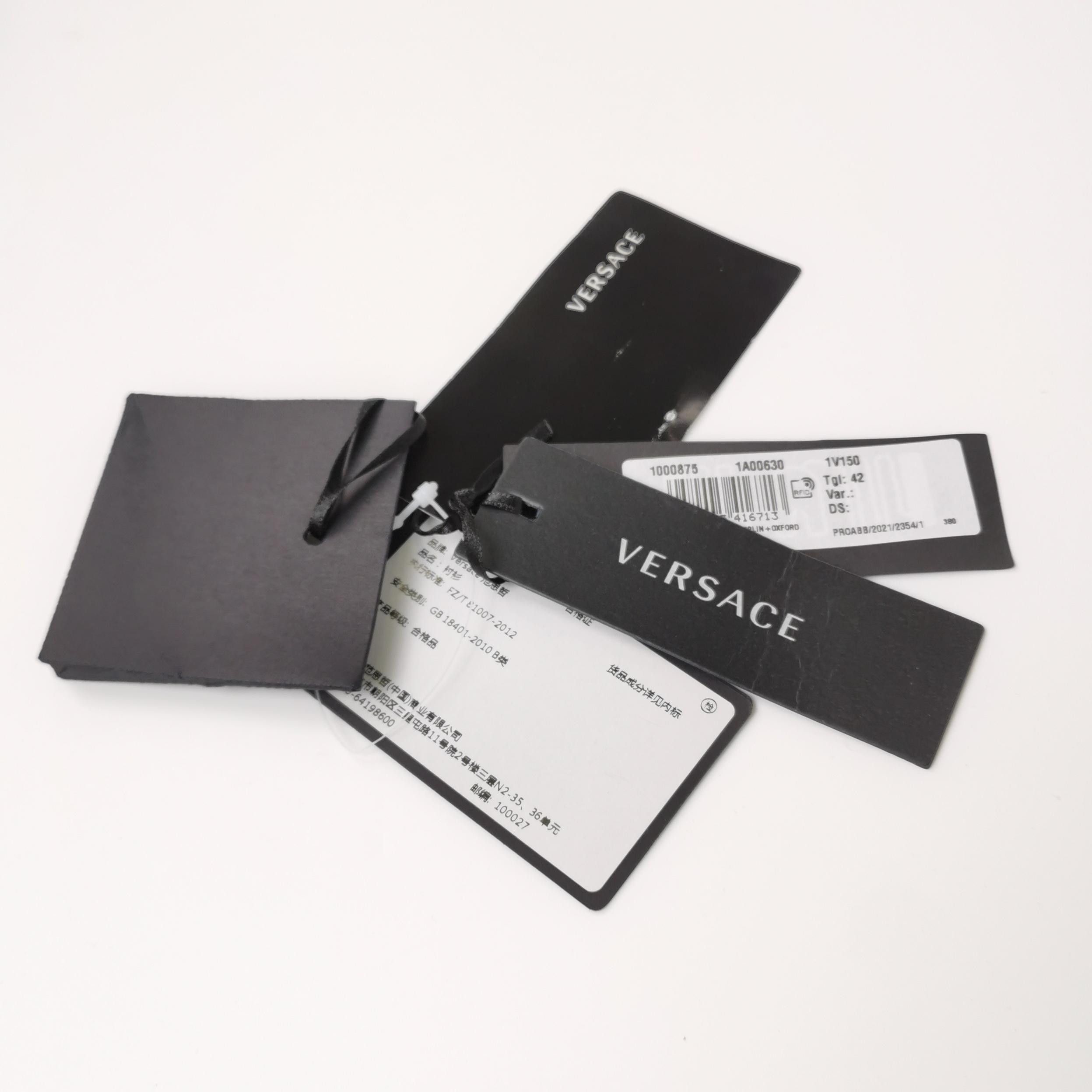 Versace Versace Cotton Colorblock Logo Button-Down Shirt Size US XXL / EU 58 / 5 - 10 Thumbnail