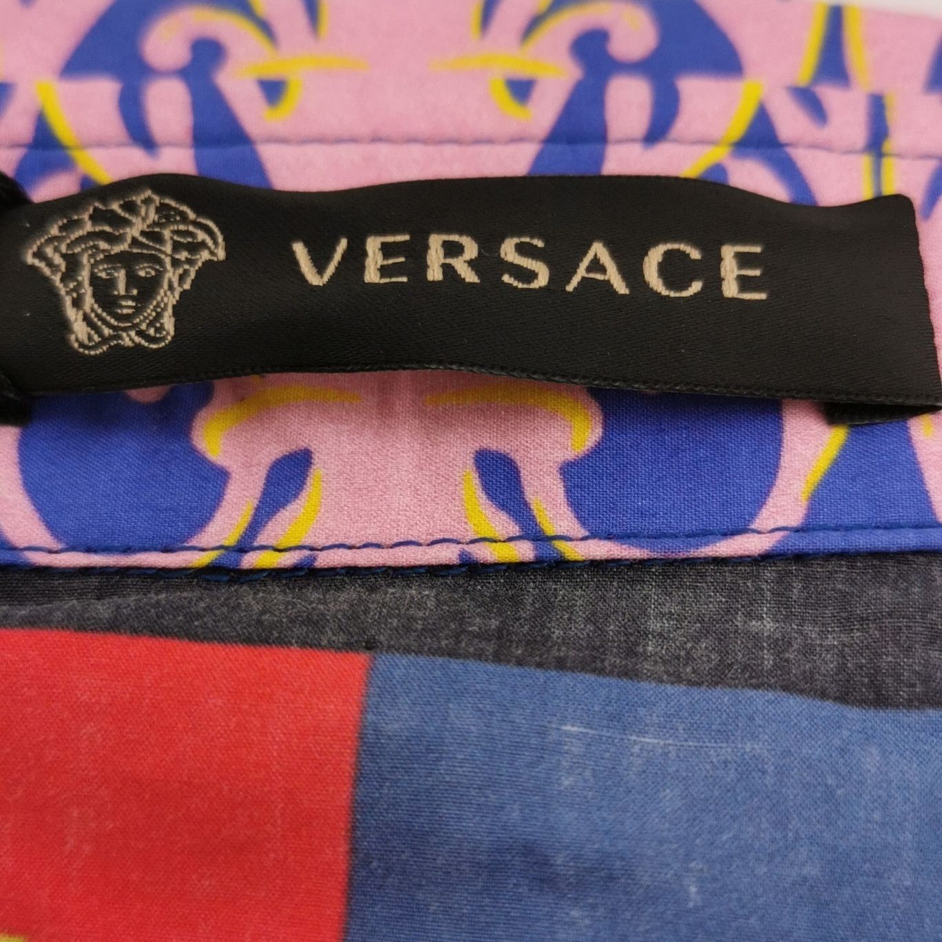 Versace Versace Cotton Printed Short-Sleeve Collared Shirt Size US S / EU 44-46 / 1 - 14 Thumbnail