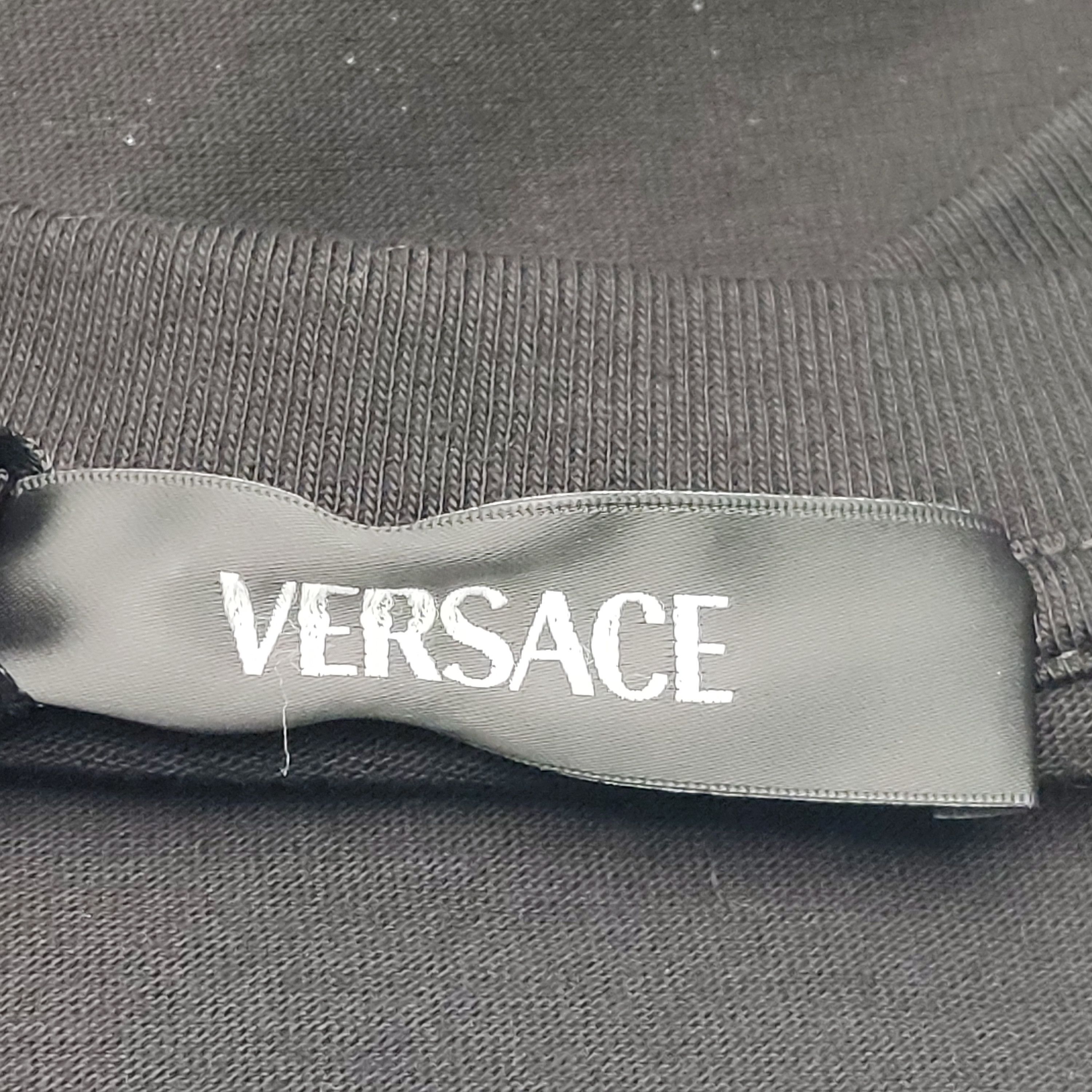 Versace Versace M Size Cotton Crew Neck Logo T-Shirt Size US M / EU 48-50 / 2 - 9 Thumbnail