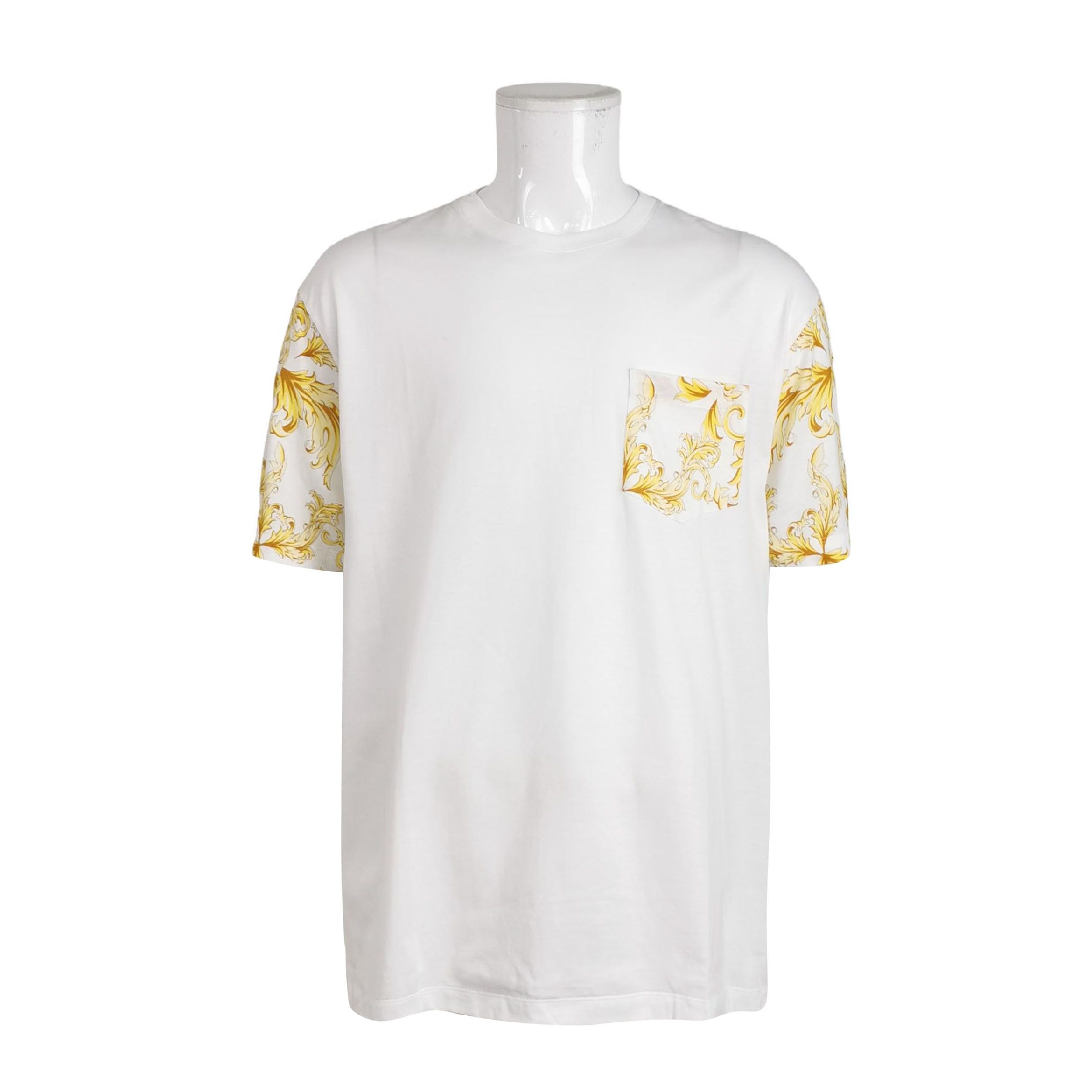 Versace Versace XXL Cotton Colorblock Print Crewneck T-Shirt Size US XXL / EU 58 / 5 - 2 Thumbnail