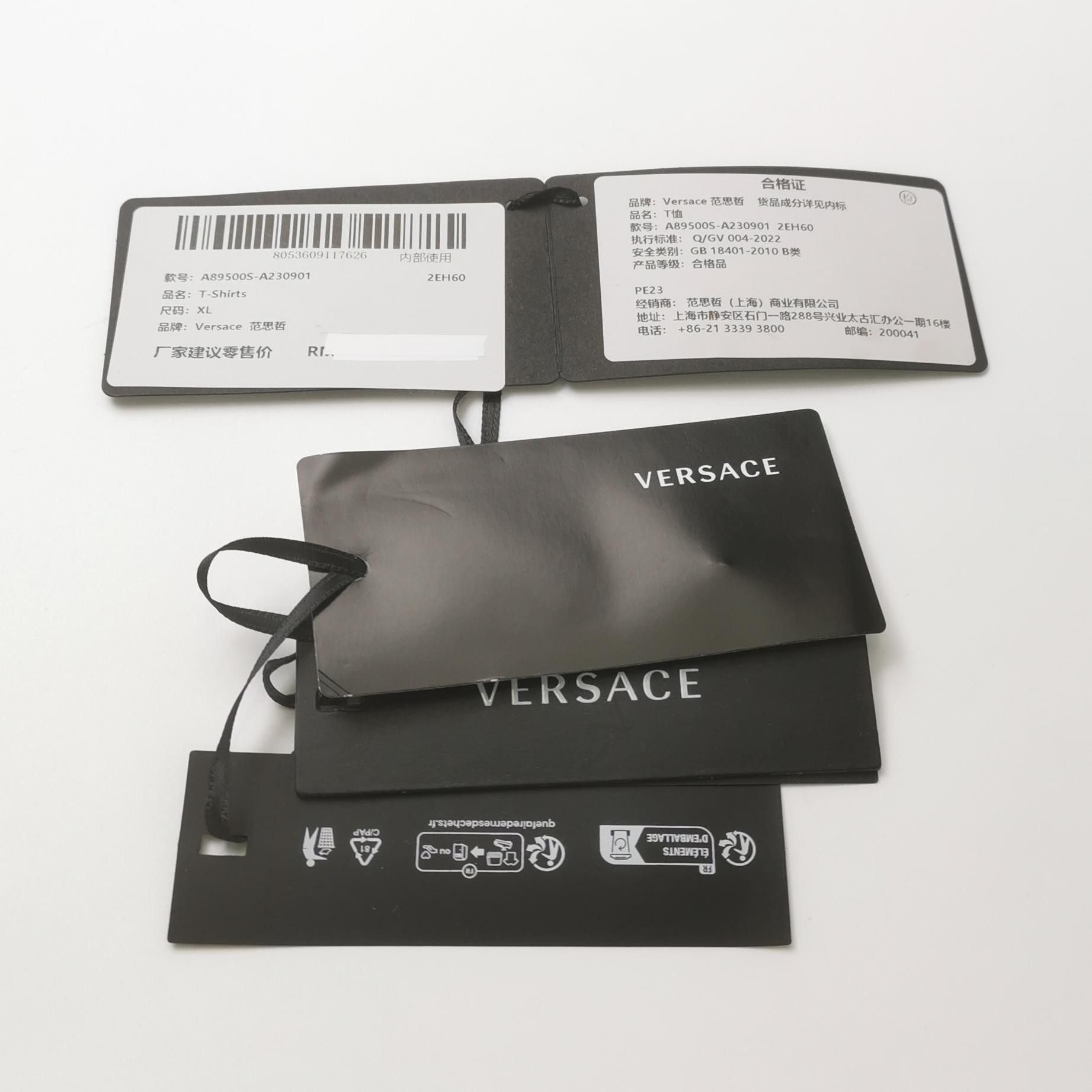 Versace Versace Gray Cotton Medusa Logo Crew Neck T-Shirt XL Size US XL / EU 56 / 4 - 7 Thumbnail