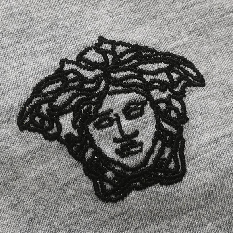 Versace Versace Gray Cotton Medusa Logo Crew Neck T-Shirt XL Size US XL / EU 56 / 4 - 5 Thumbnail