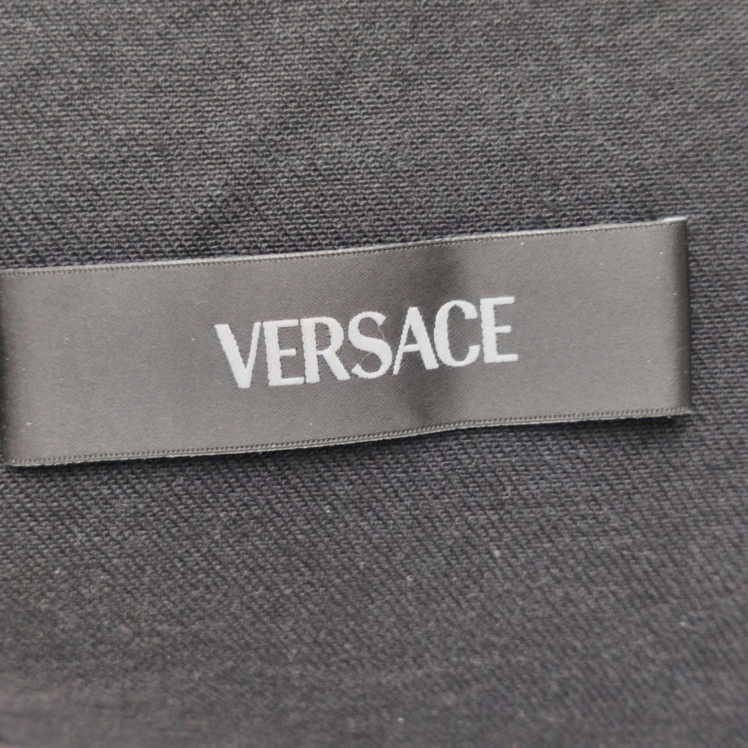 Versace Black Denim Jacket with Gold Buttons Size US XL / EU 56 / 4 - 12 Thumbnail