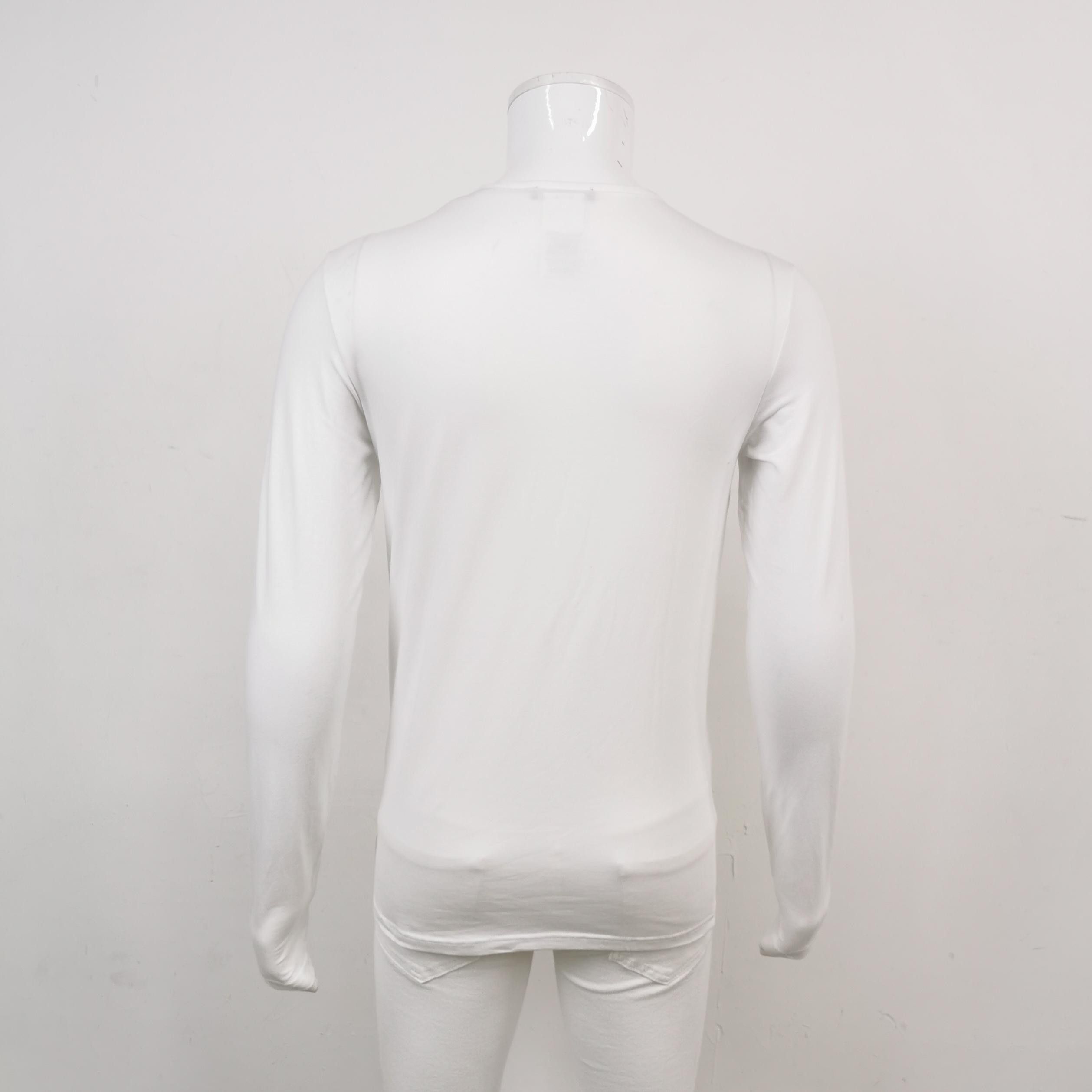 Versace Versace Cotton Solid Logo Crew Neck Long-Sleeve T-Shirt Size US M / EU 48-50 / 2 - 4 Thumbnail