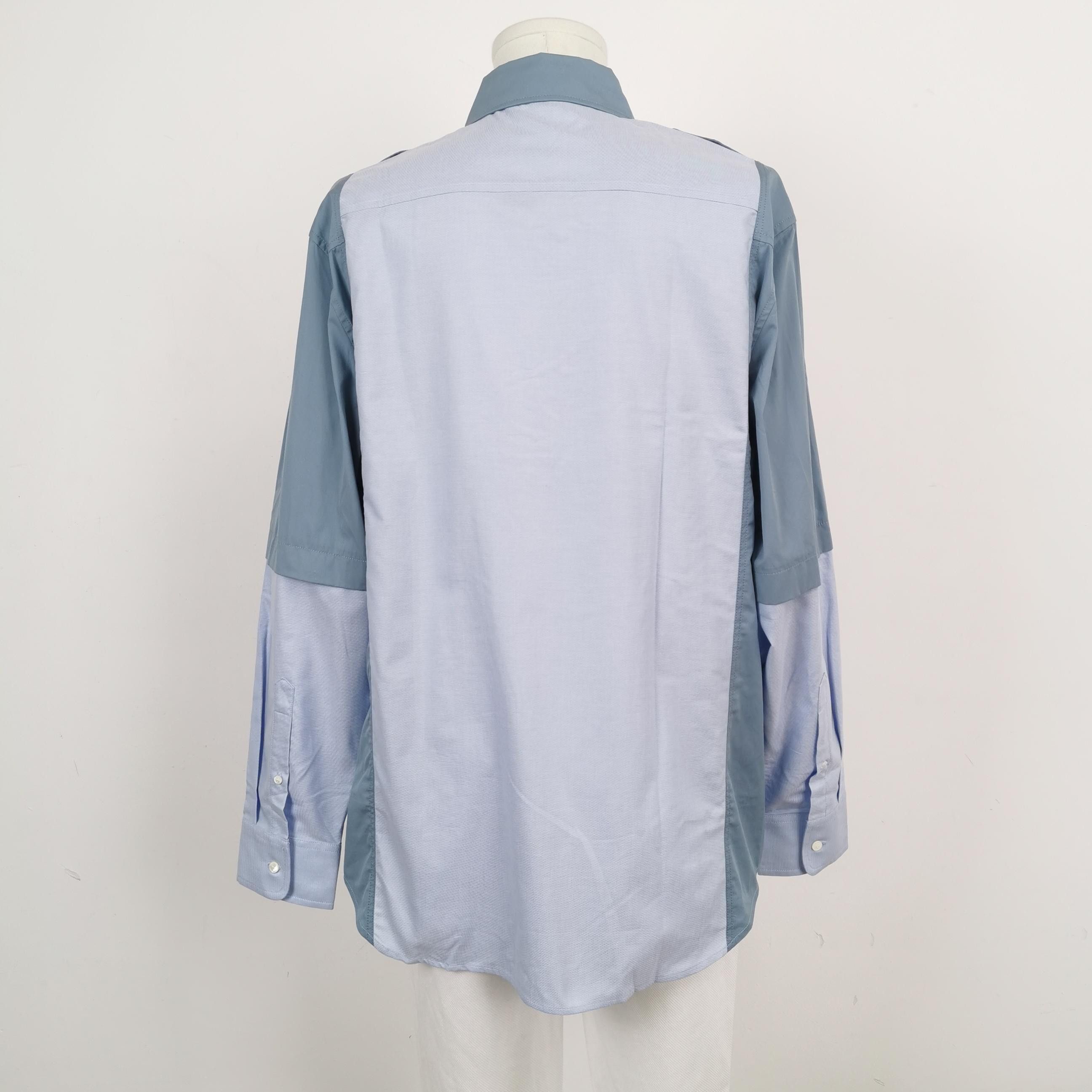 Versace Versace Cotton Colorblock Logo Collared Shirt Size US XL / EU 56 / 4 - 3 Thumbnail