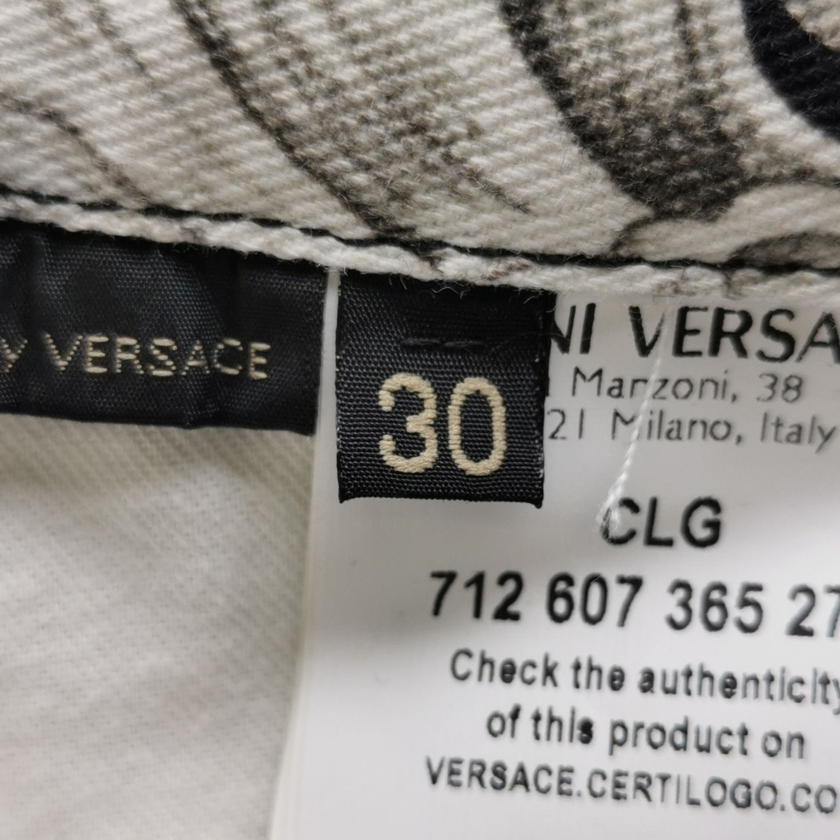 Versace Versace Wool Blend Floral Print Slim Trousers S Size US 30 / EU 46 - 10 Thumbnail