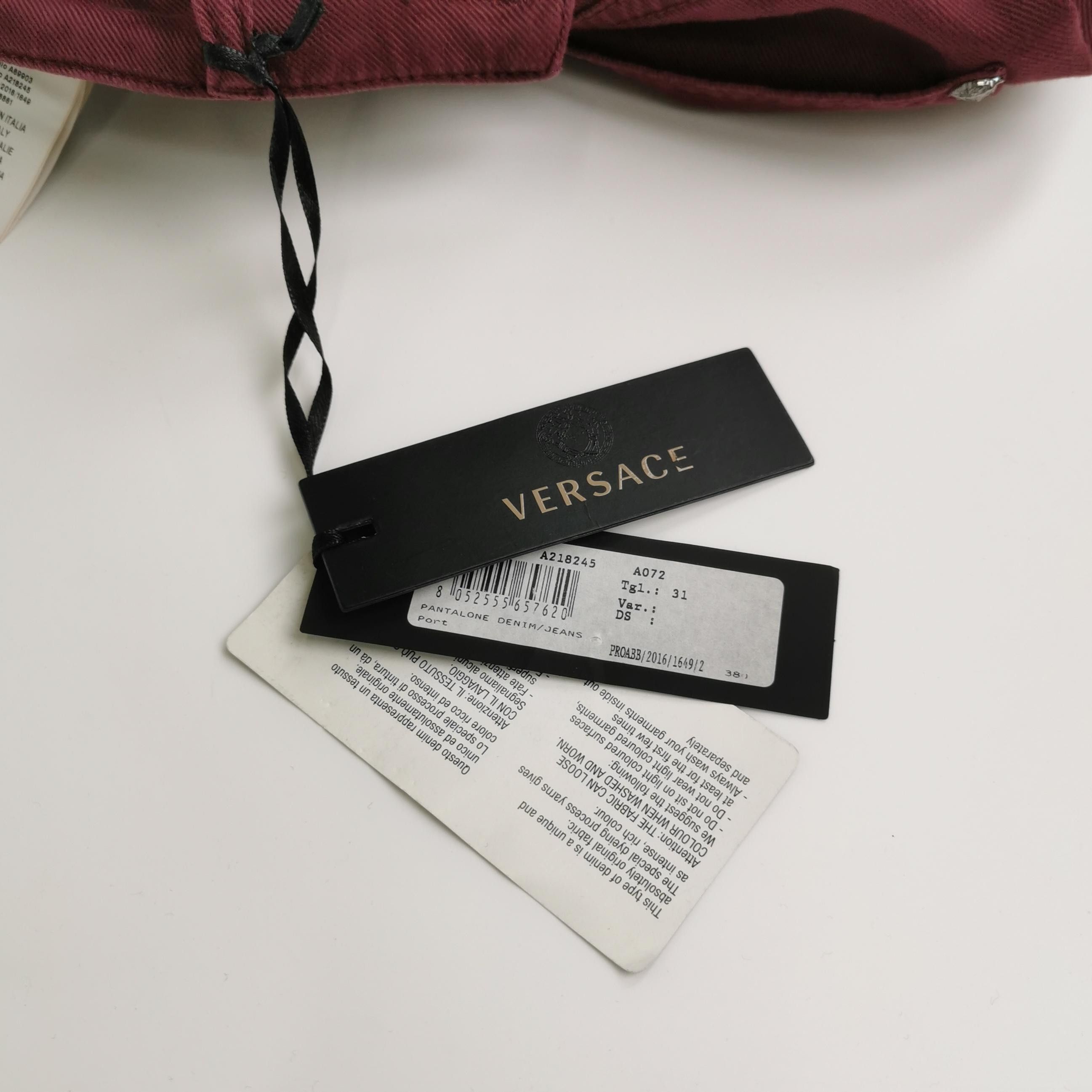 Versace Versace Cotton Solid Color Pants S/31 Size US 31 - 8 Thumbnail