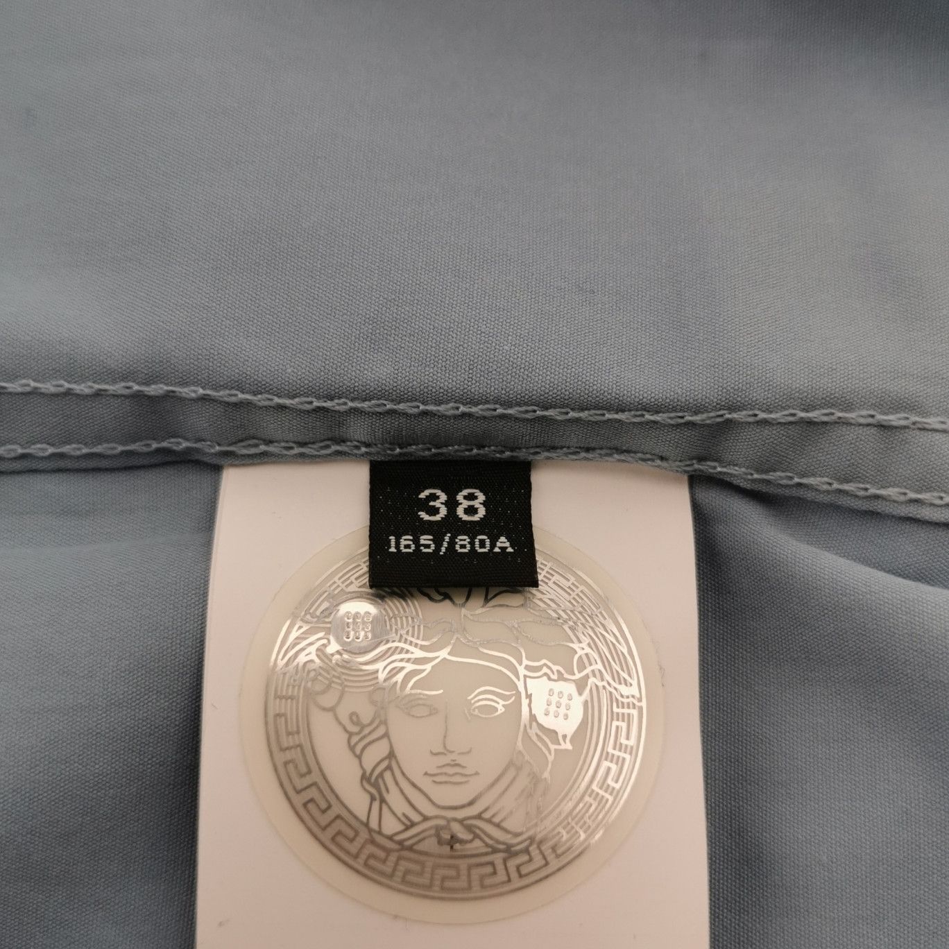 Versace Versace Color-Block Logo Long-Sleeve Shirt M Size US S / EU 44-46 / 1 - 14 Thumbnail
