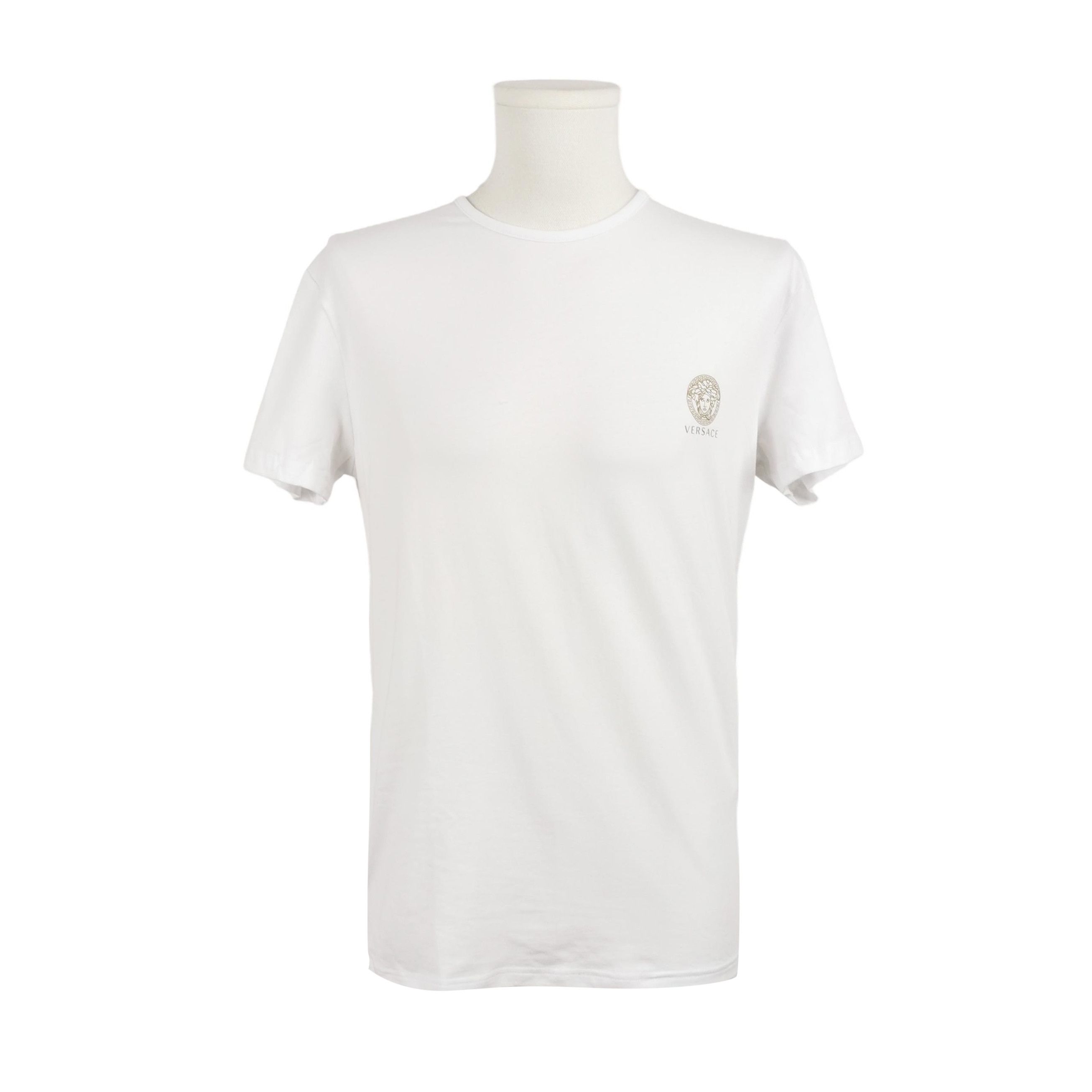 Versace Versace White Medusa Logo Short-Sleeve T-Shirt Size US L / EU 52-54 / 3 - 2 Thumbnail