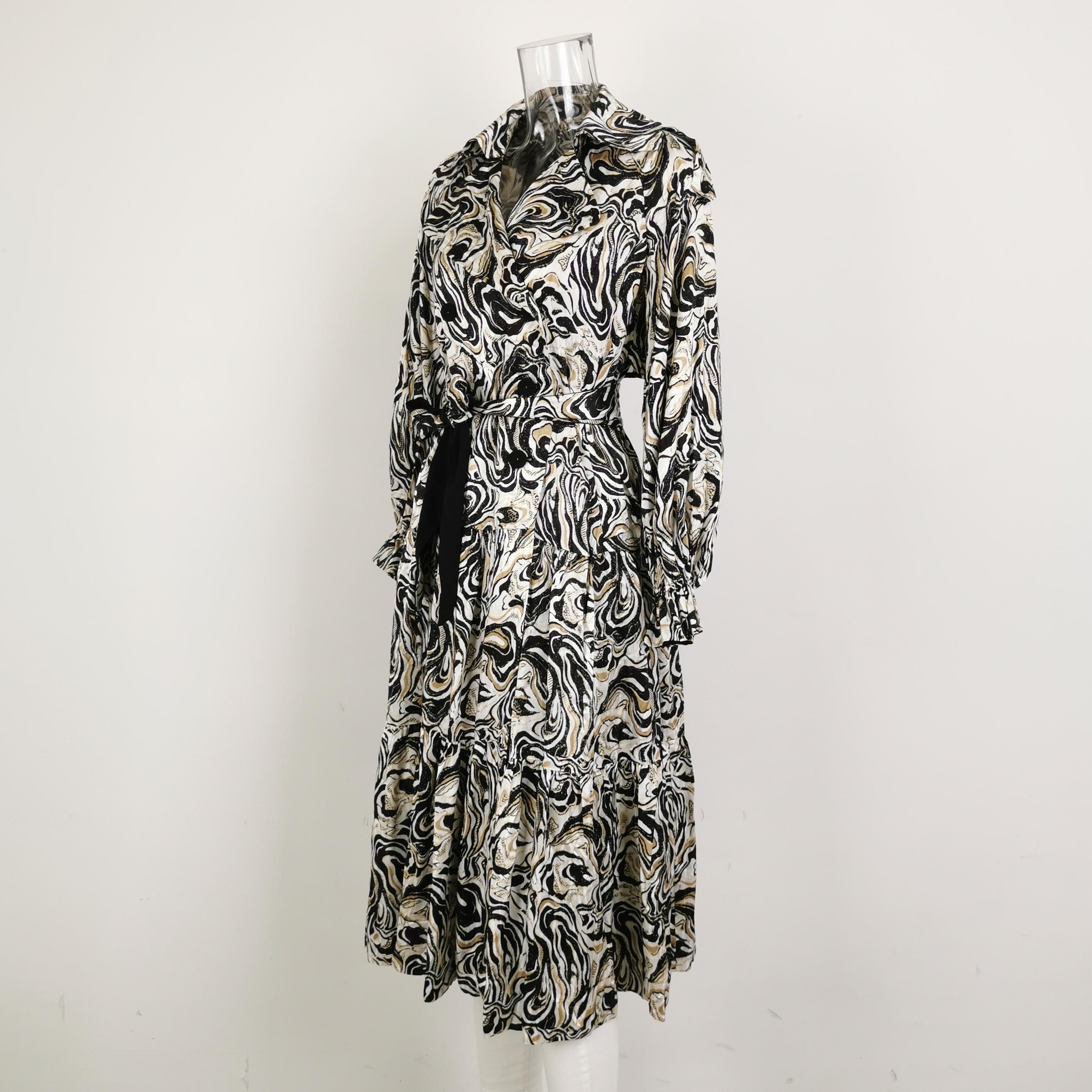 Vintage DVF XS Shirt with Abstract Line Design Size US M / EU 48-50 / 2 - 3 Thumbnail