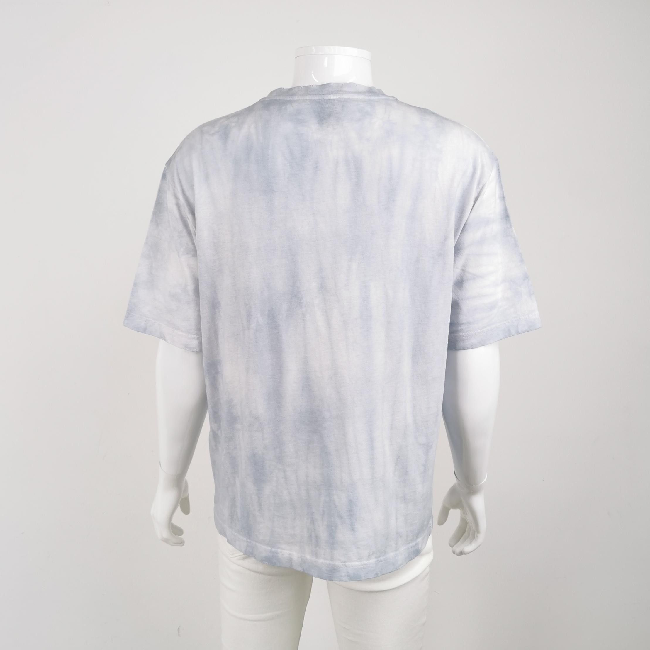 Acne Studios Acne Studios Men's Blue Logo Crewneck T-Shirt Size US S / EU 44-46 / 1 - 8 Thumbnail