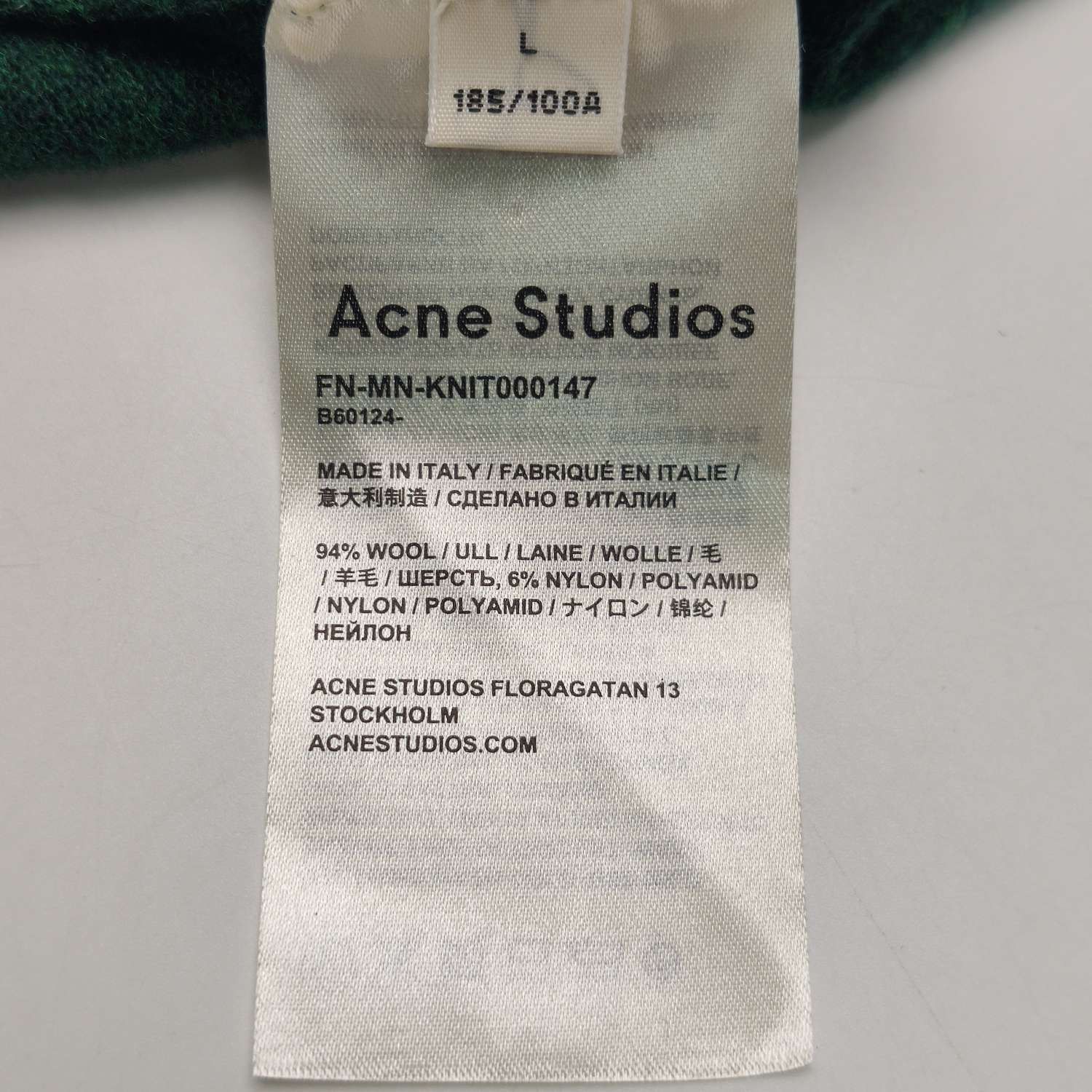 Acne Studios Acne Studios Wool Blend Patterned Crewneck Sweater L Size US L / EU 52-54 / 3 - 11 Thumbnail
