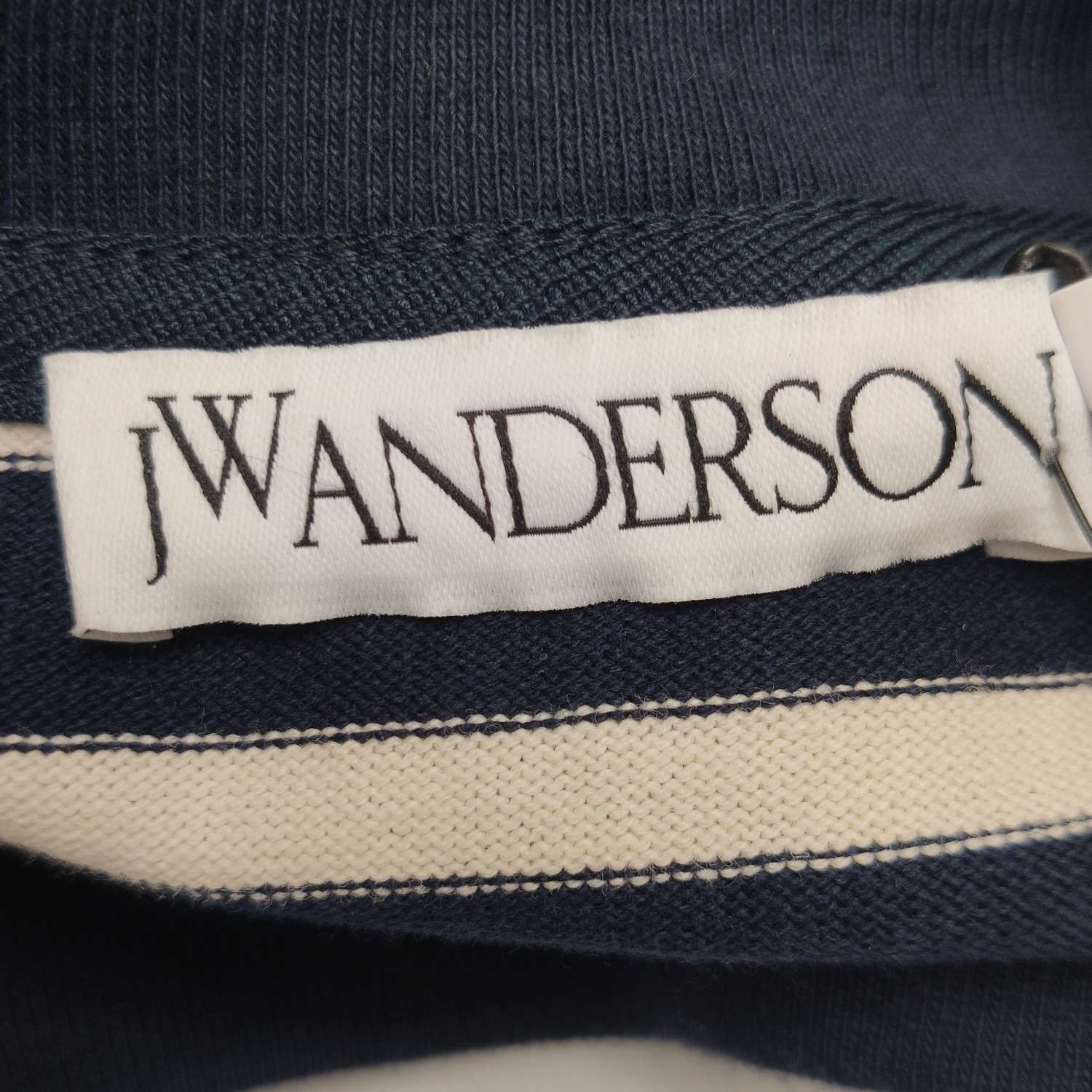 JW Anderson J.W.Anderson XS Cotton Colorblock Stripe Crewneck T-Shirt Size US XS / EU 42 / 0 - 11 Thumbnail