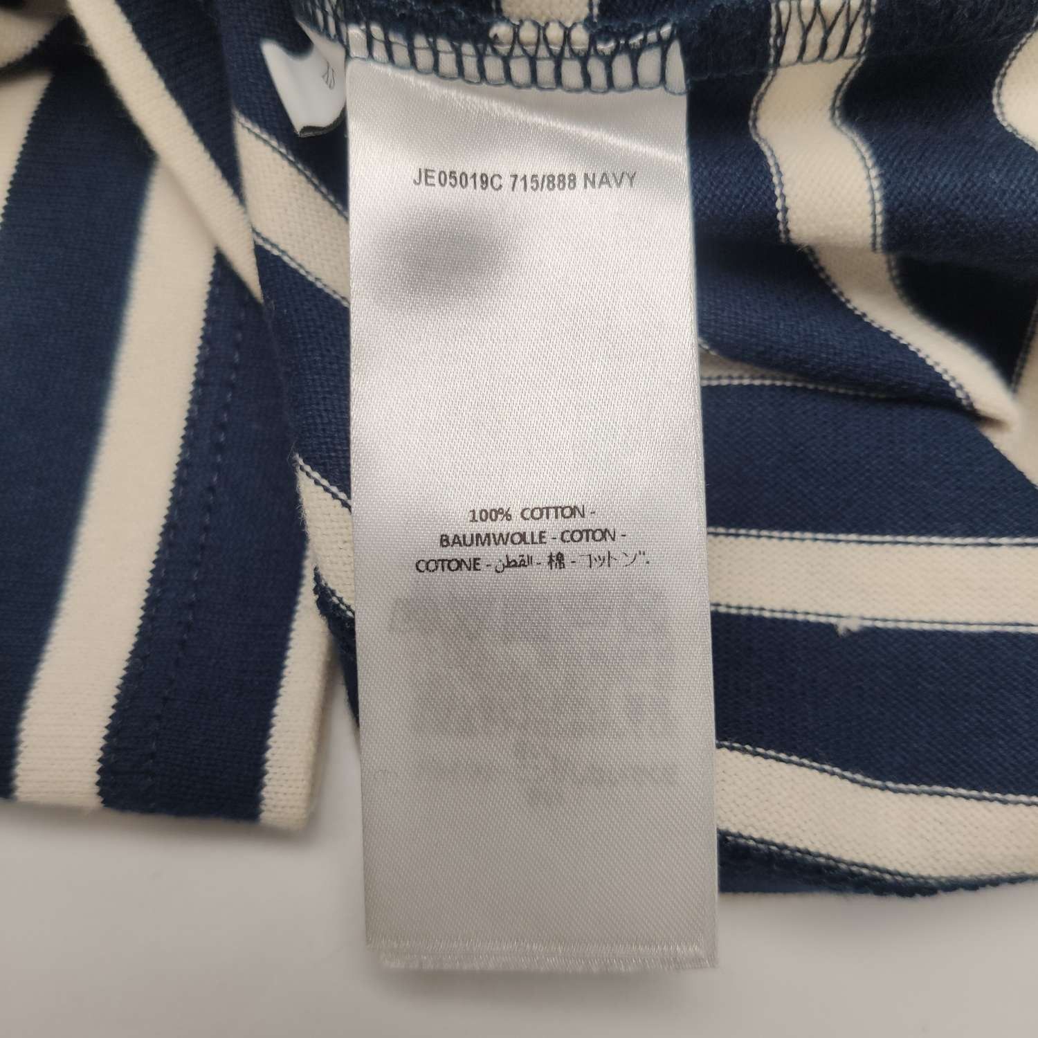 JW Anderson J.W.Anderson XS Cotton Colorblock Stripe Crewneck T-Shirt Size US XS / EU 42 / 0 - 15 Thumbnail