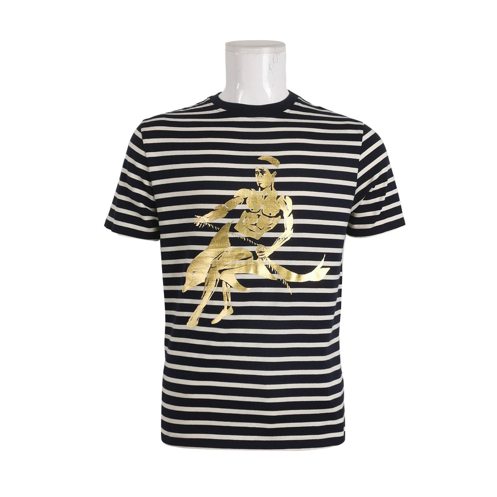 JW Anderson J.W.Anderson XS Cotton Colorblock Stripe Crewneck T-Shirt Size US XS / EU 42 / 0 - 4 Thumbnail