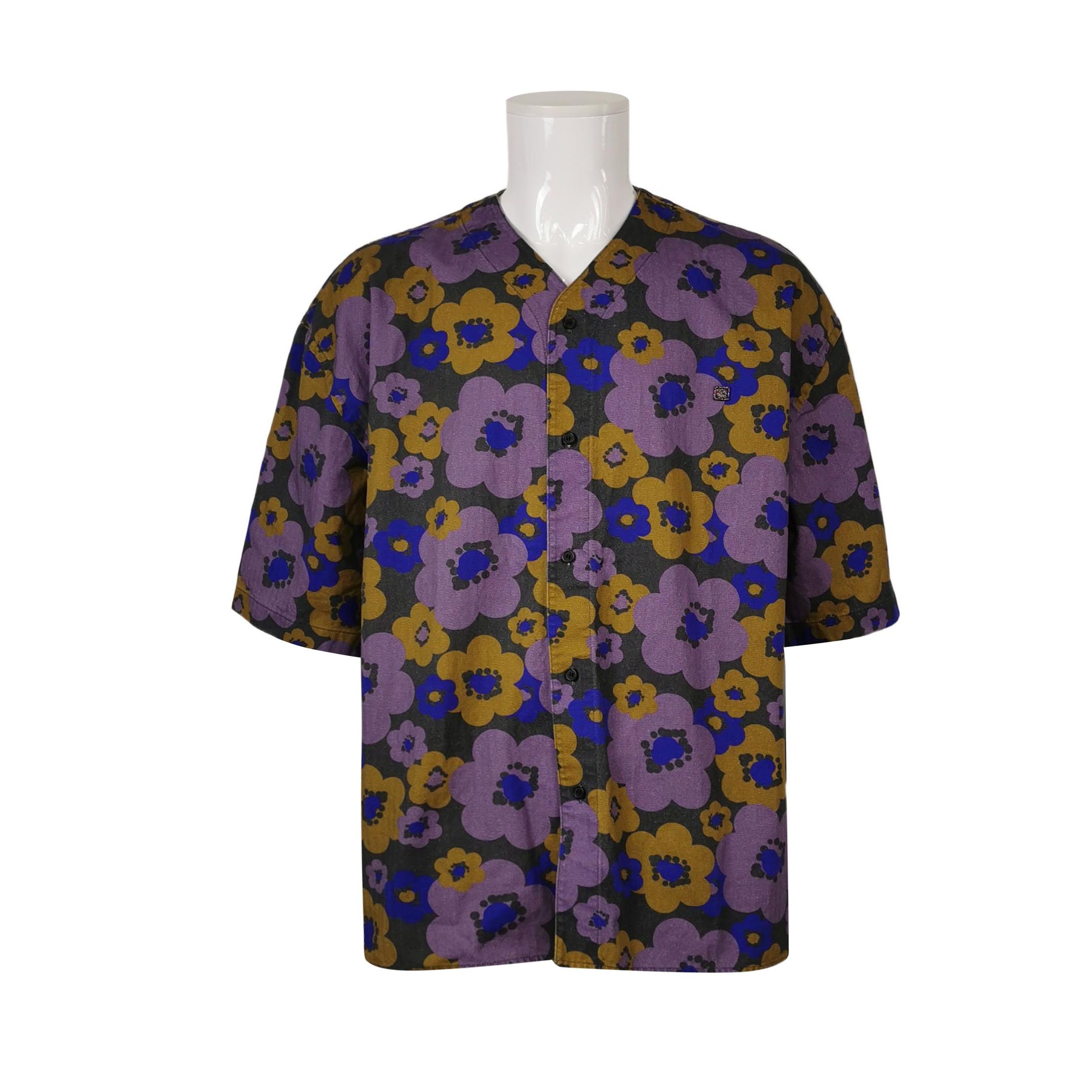 Acne Studios Acne Studios S Cotton Floral V-Neck Shirt Size US S / EU 44-46 / 1 - 4 Thumbnail