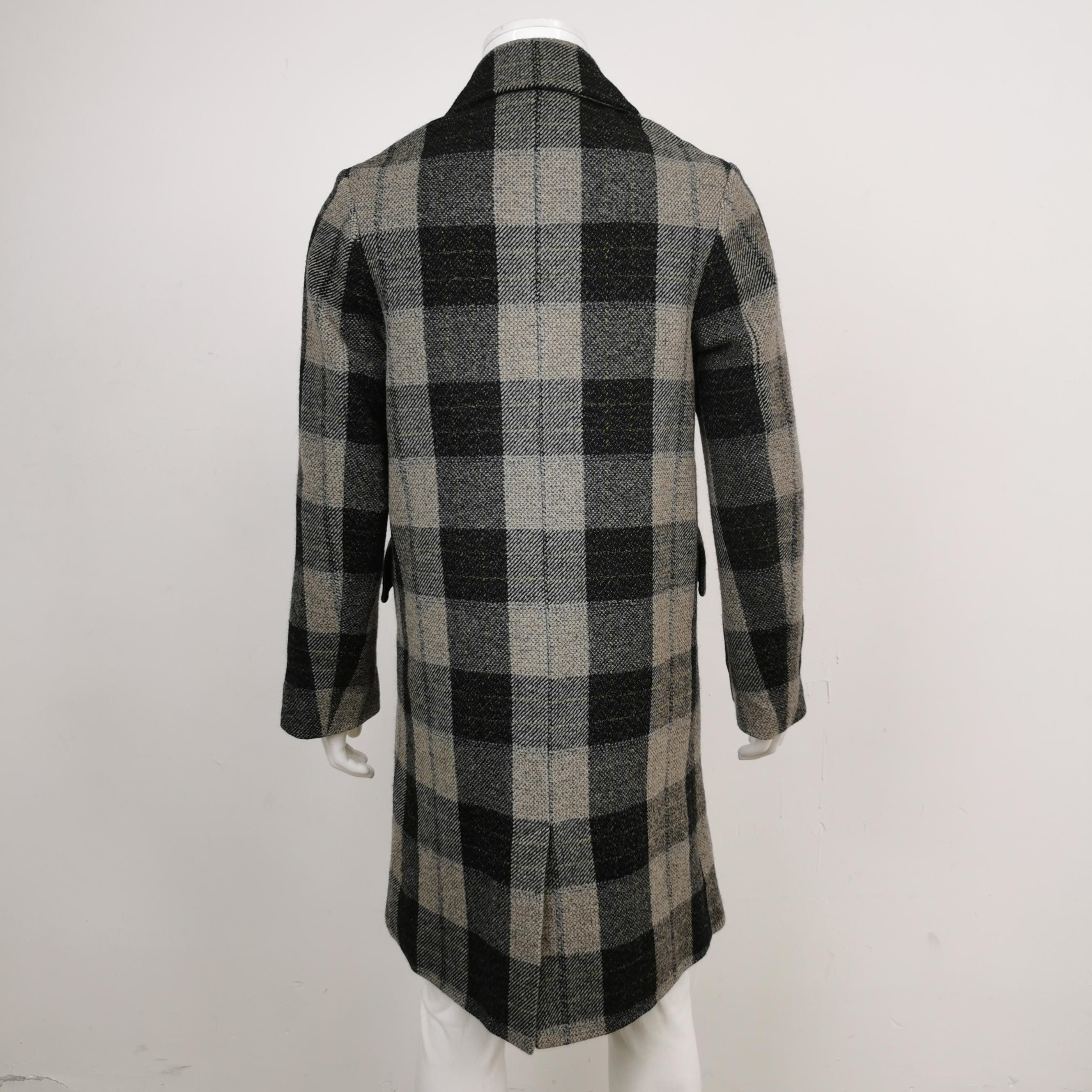 Acne Studios Acne Studios XS Wool Plaid Lapel Coat Size US XS / EU 42 / 0 - 3 Thumbnail