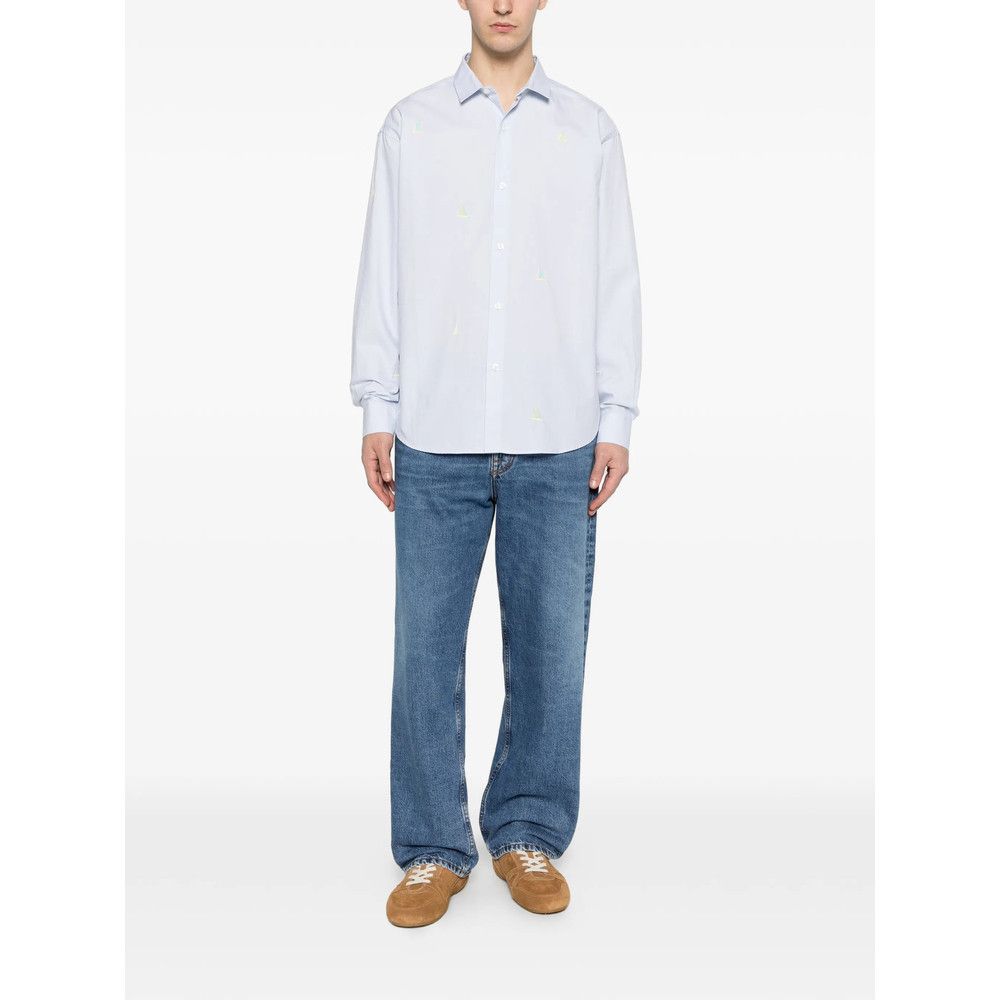 Maison Labiche Maison Labiche BLUE Shirts Size US XL / EU 56 / 4 - 4 Thumbnail