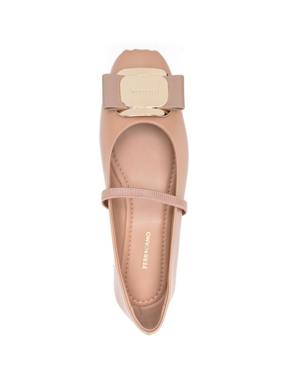 Salvatore Ferragamo VARA LEATHER BALLETS Size US 9 / IT 39 - 3 Thumbnail