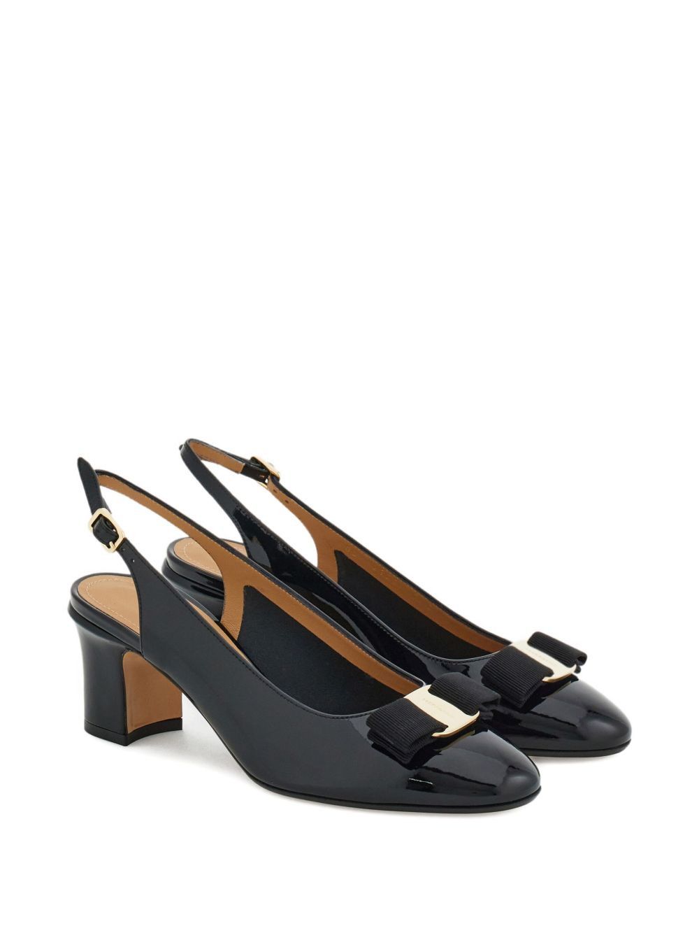 Salvatore Ferragamo LEATHER SLINGBACK PUMPS Size US 7 / IT 37 - 2 Thumbnail