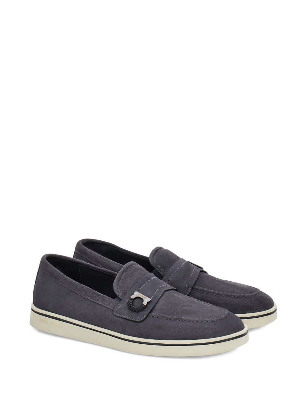 Salvatore Ferragamo LEATHER LOAFERS Size US 7 / EU 40 - 3 Thumbnail
