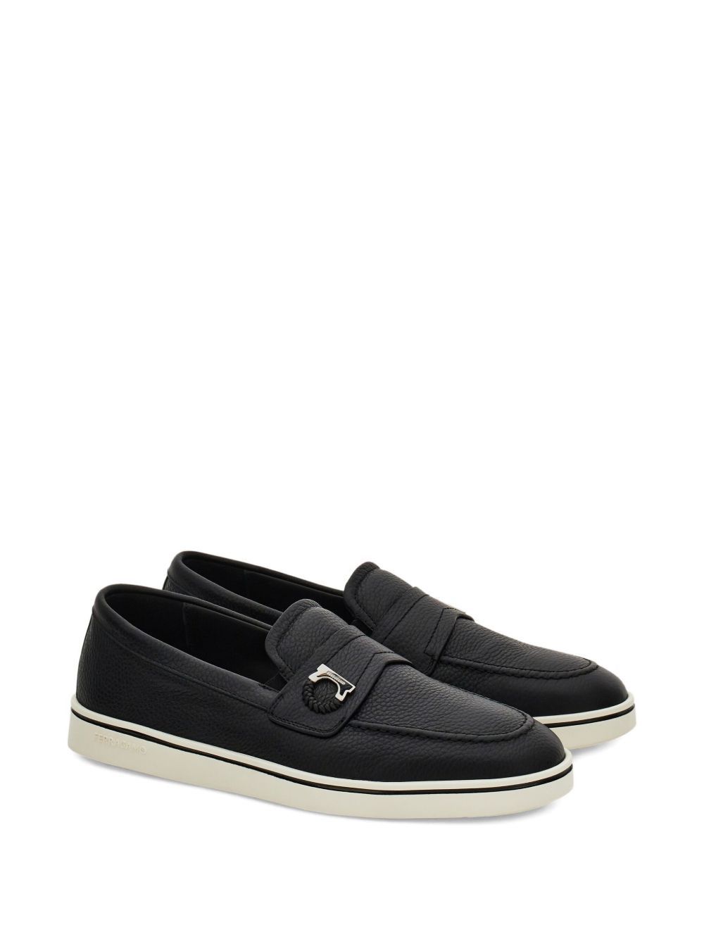 Salvatore Ferragamo LEATHER LOAFERS Size US 7 / EU 40 - 3 Thumbnail