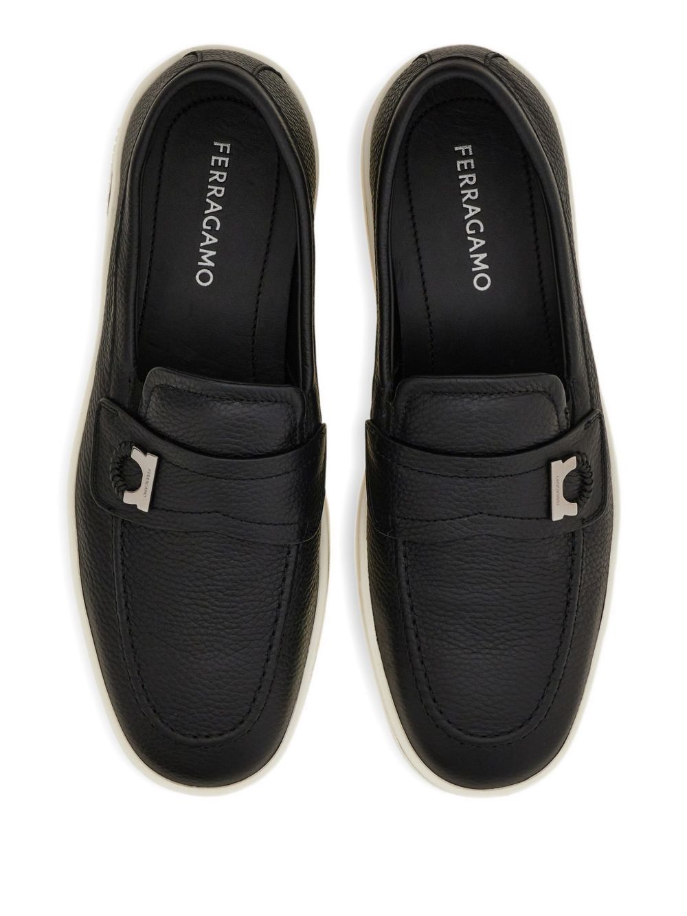 Salvatore Ferragamo LEATHER LOAFERS Size US 7 / EU 40 - 2 Thumbnail
