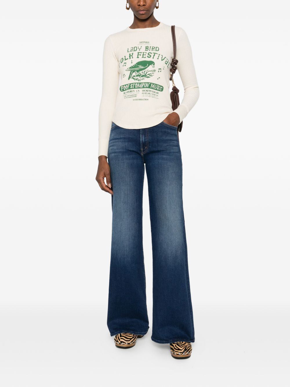 MOTHER THE HUSTLER ROLLER SNEAK DENIM JEANS Size 29" - 5 Thumbnail
