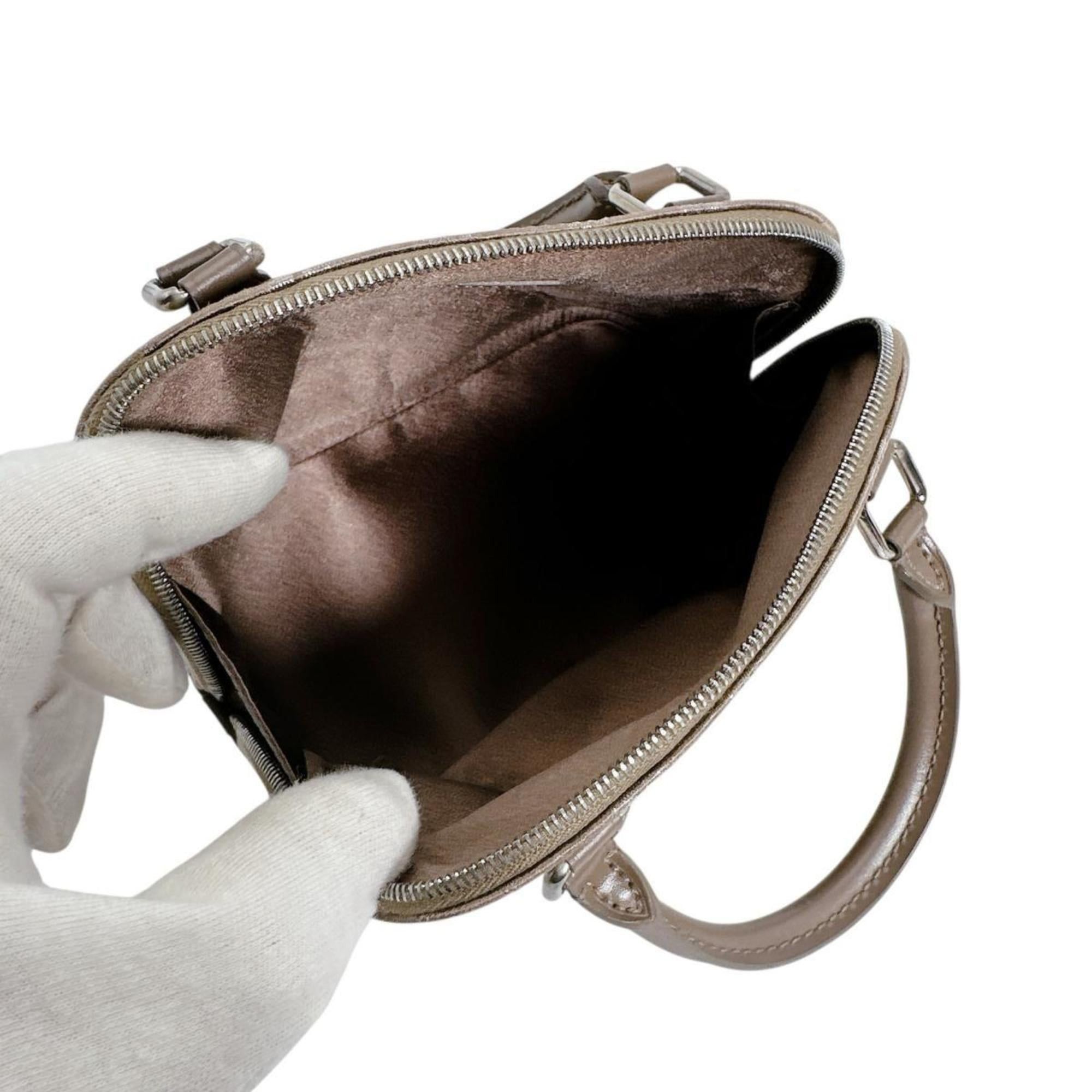 Louis Vuitton Louis Vuitton Little Alma Monogram Satin Pouch Bag M92147 Beige Size ONE SIZE - 11 Thumbnail