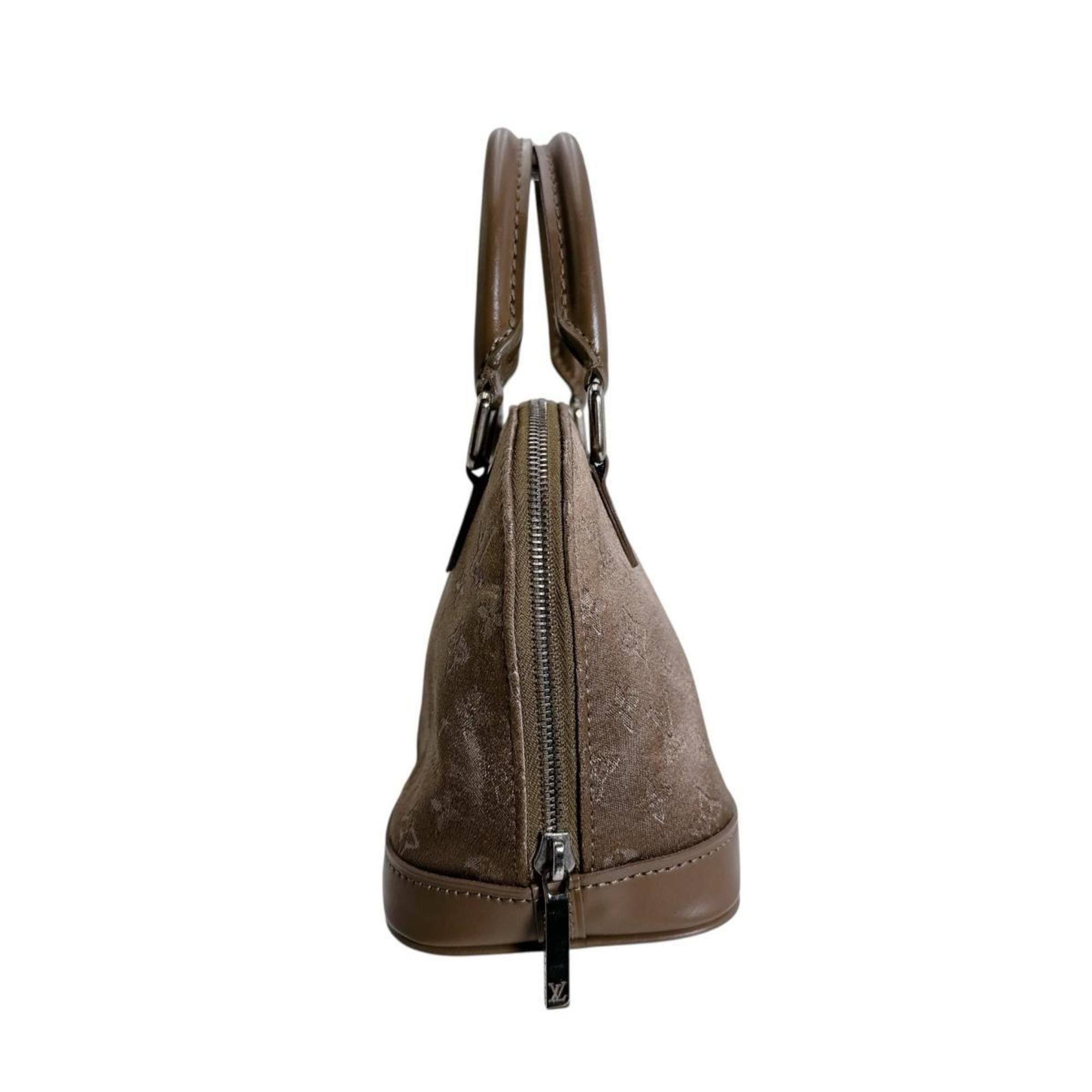 Louis Vuitton Louis Vuitton Little Alma Monogram Satin Pouch Bag M92147 Beige Size ONE SIZE - 3 Thumbnail