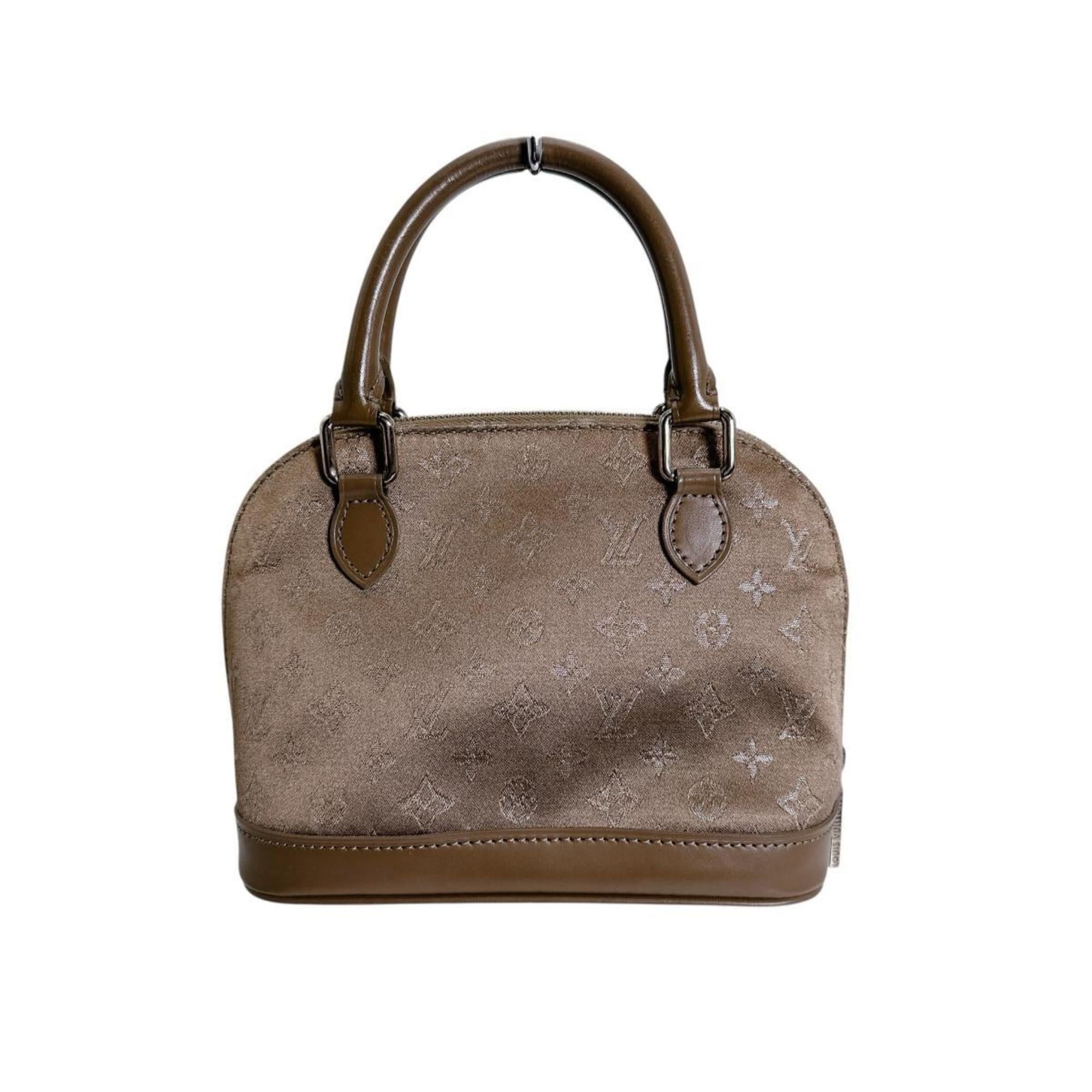 Louis Vuitton Louis Vuitton Little Alma Monogram Satin Pouch Bag M92147 Beige Size ONE SIZE - 2 Thumbnail