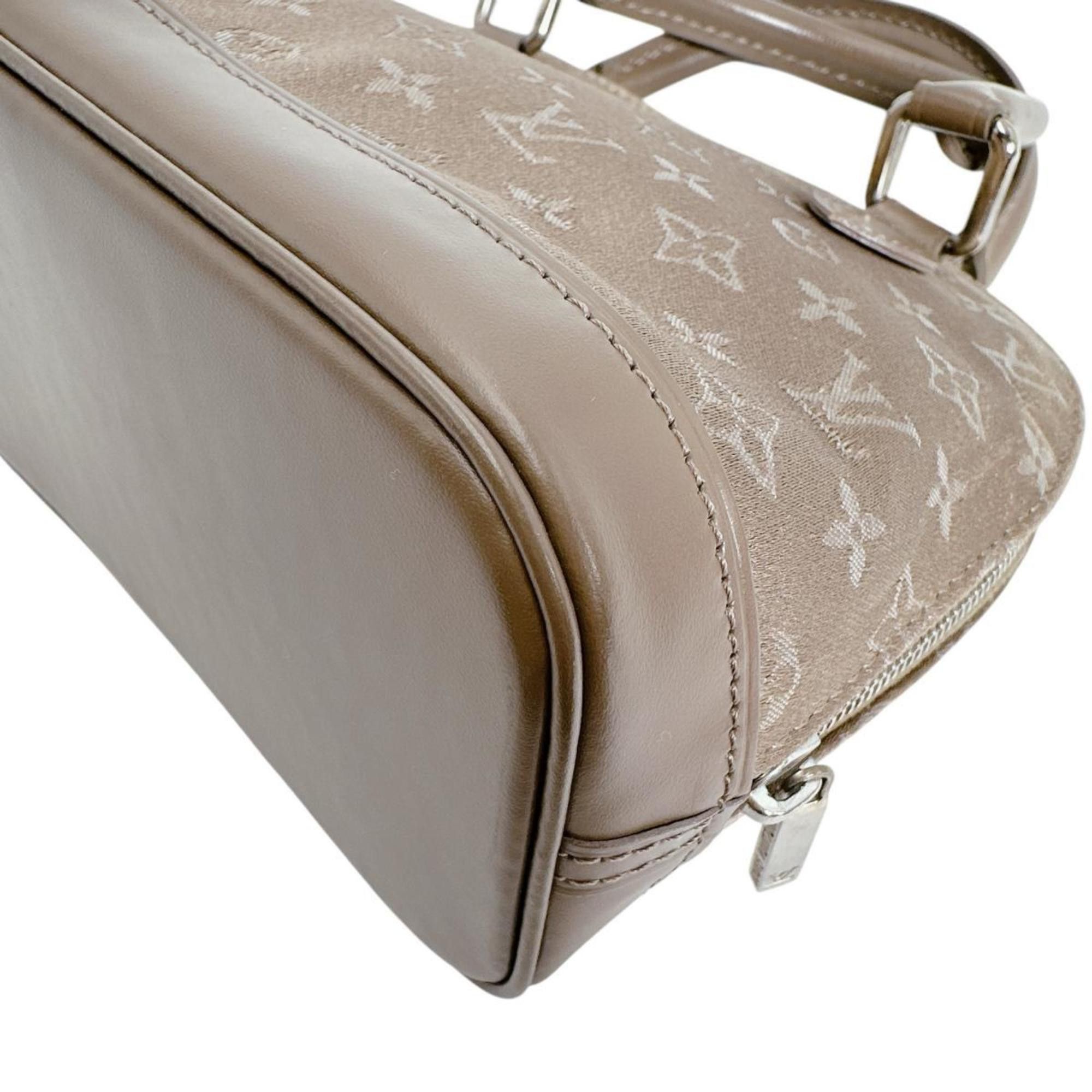 Louis Vuitton Louis Vuitton Little Alma Monogram Satin Pouch Bag M92147 Beige Size ONE SIZE - 7 Thumbnail