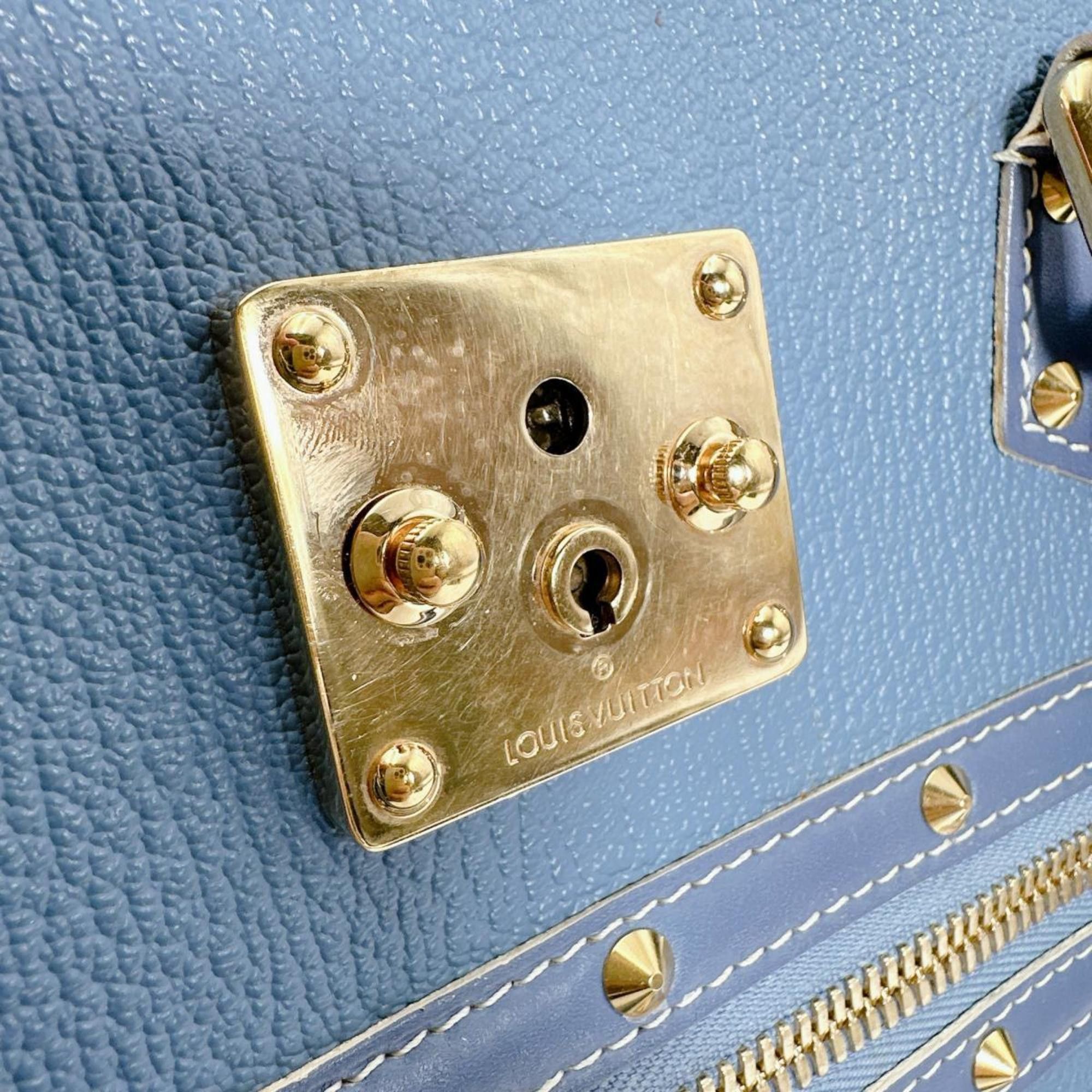 Louis Vuitton Louis Vuitton Fabulous Suhali Leather Handbag M91813 Blue Size ONE SIZE - 18 Thumbnail