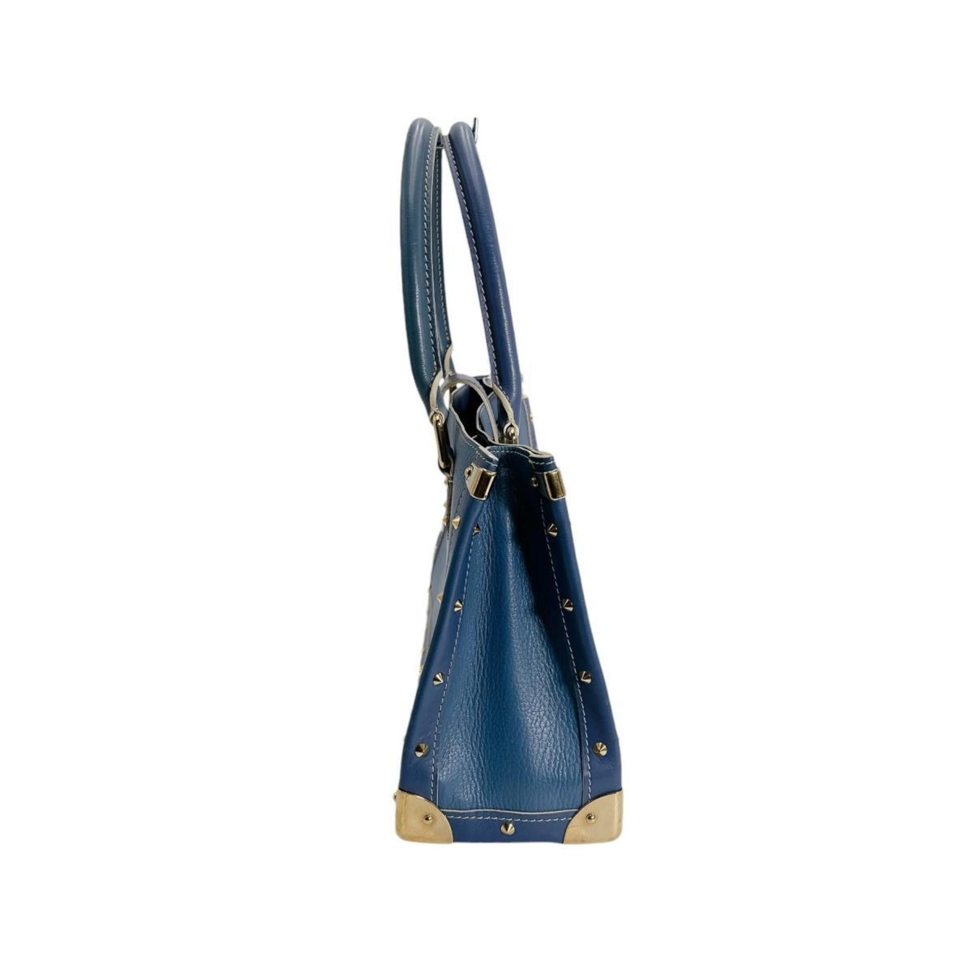 Louis Vuitton Louis Vuitton Fabulous Suhali Leather Handbag M91813 Blue Size ONE SIZE - 3 Thumbnail