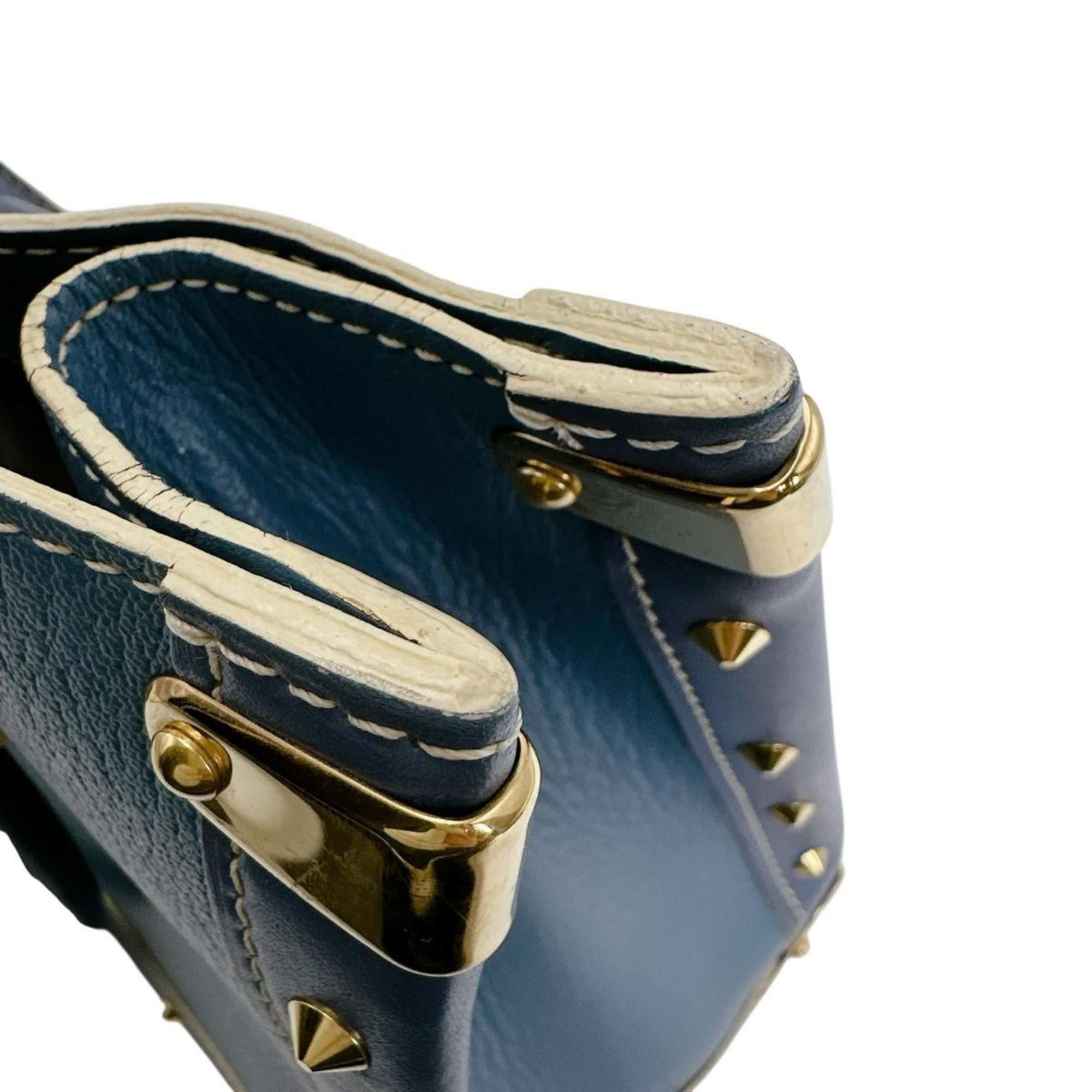 Louis Vuitton Louis Vuitton Fabulous Suhali Leather Handbag M91813 Blue Size ONE SIZE - 17 Thumbnail