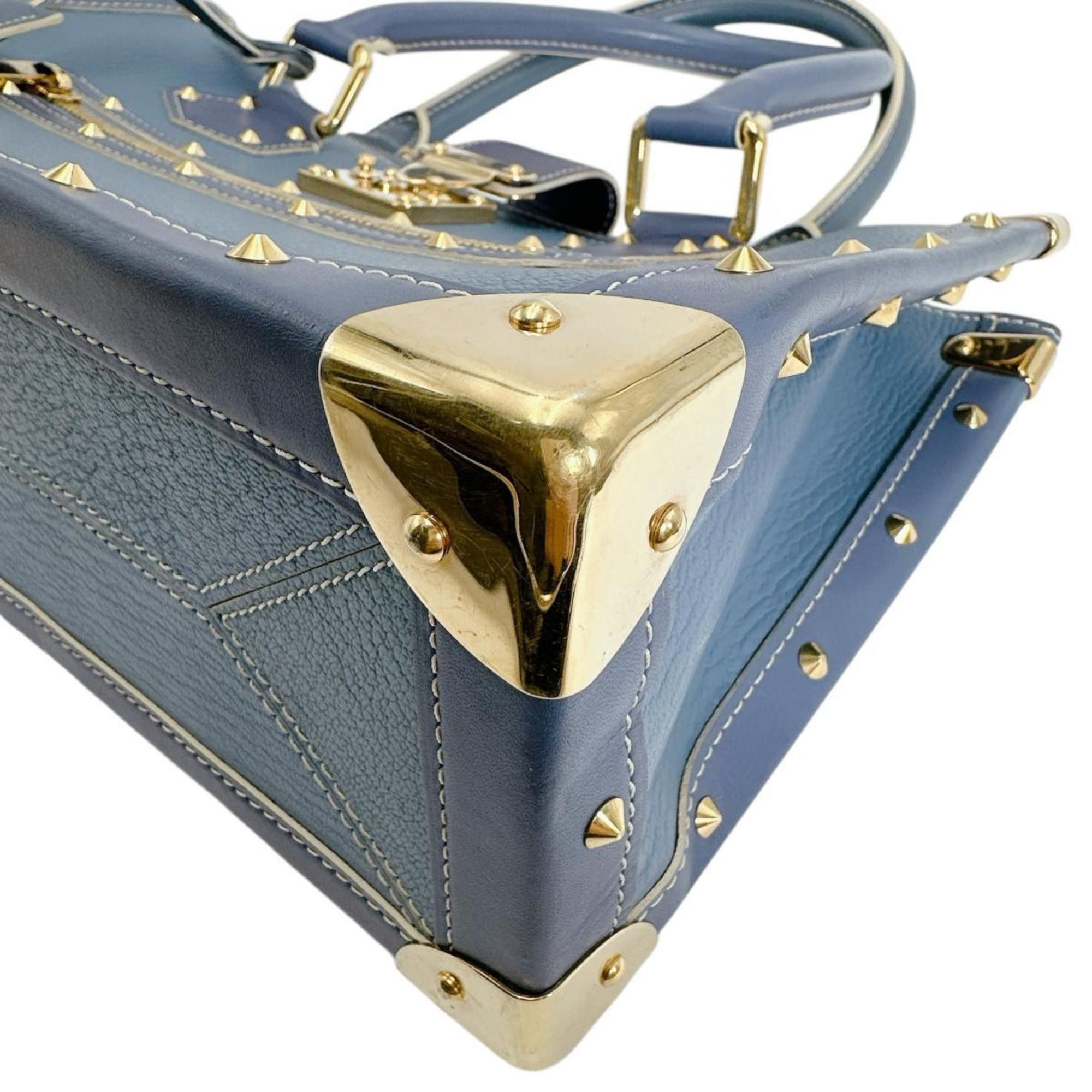 Louis Vuitton Louis Vuitton Fabulous Suhali Leather Handbag M91813 Blue Size ONE SIZE - 5 Thumbnail