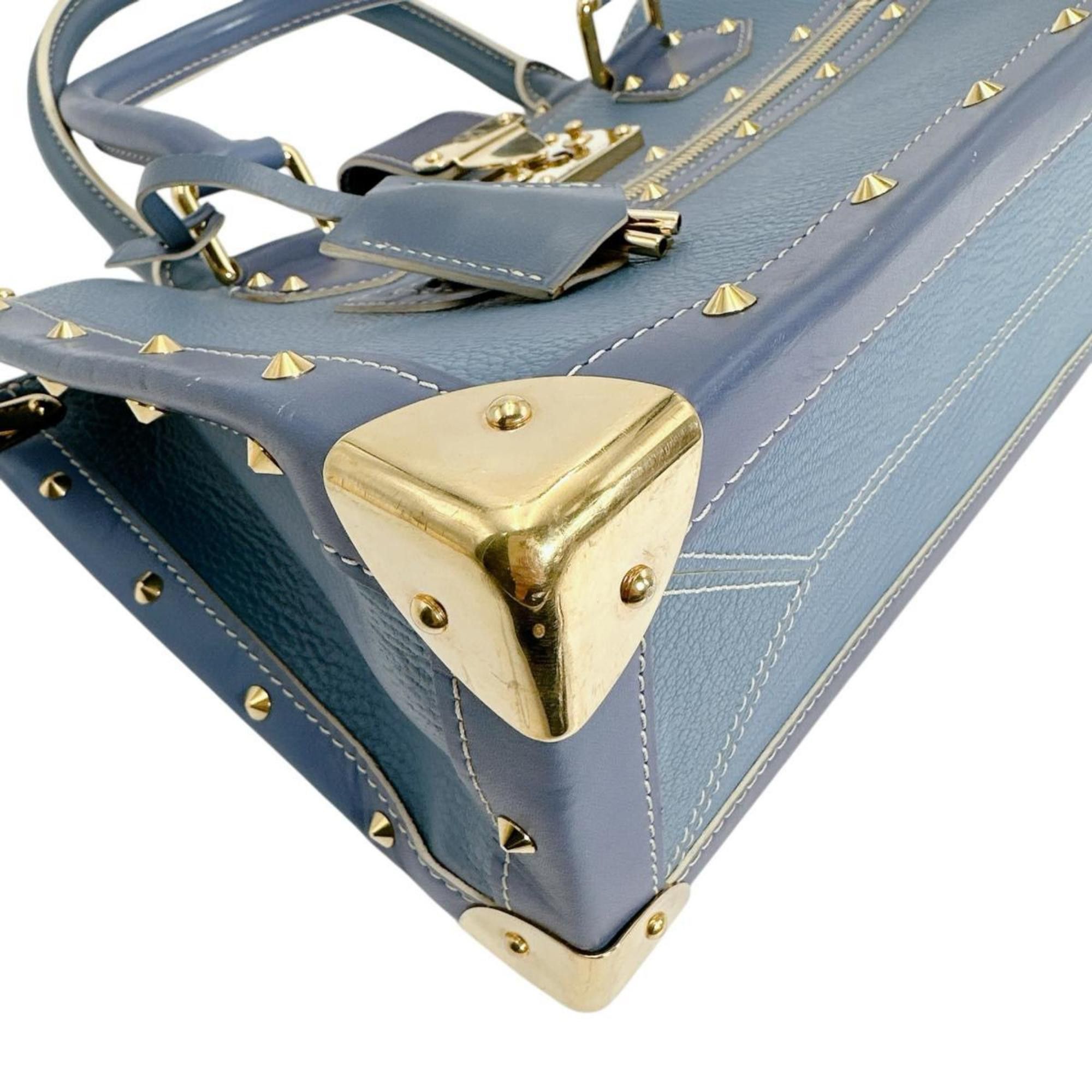Louis Vuitton Louis Vuitton Fabulous Suhali Leather Handbag M91813 Blue Size ONE SIZE - 6 Thumbnail