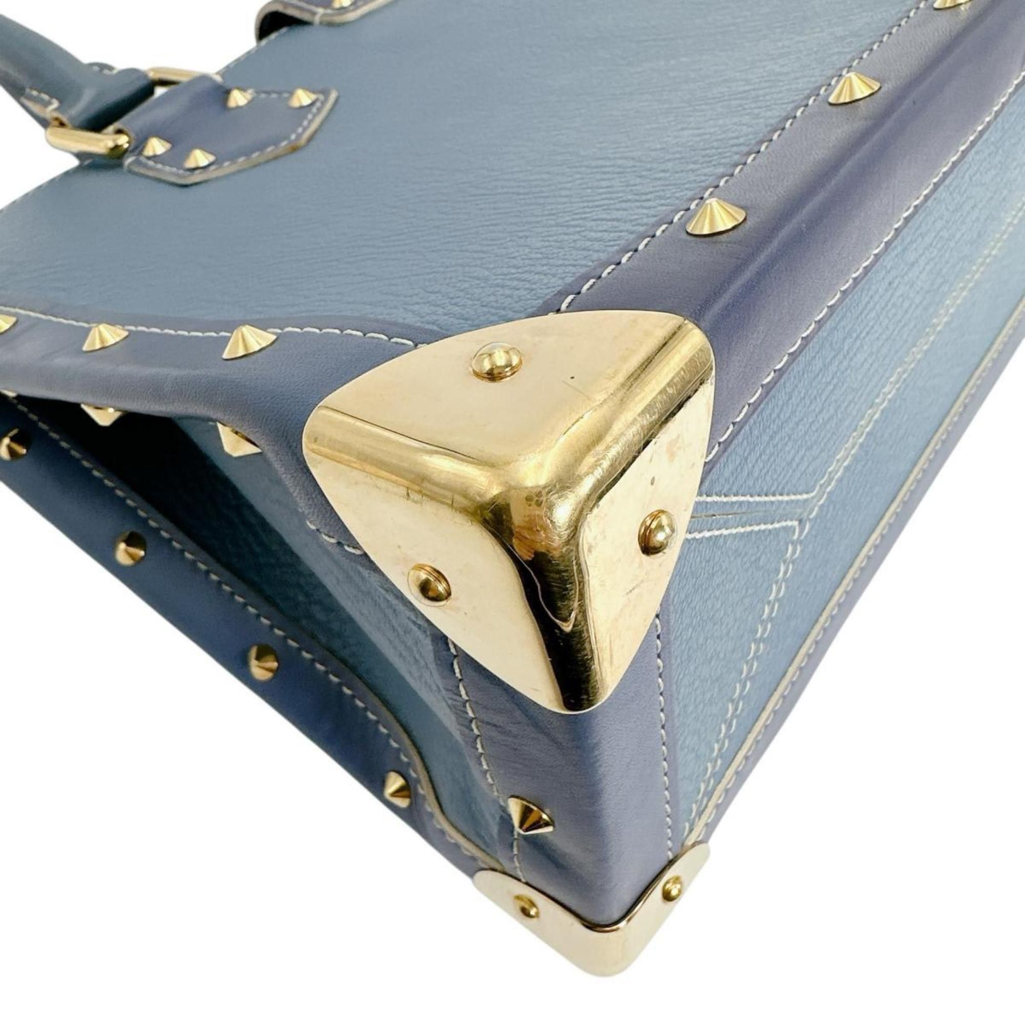 Louis Vuitton Louis Vuitton Fabulous Suhali Leather Handbag M91813 Blue Size ONE SIZE - 8 Thumbnail