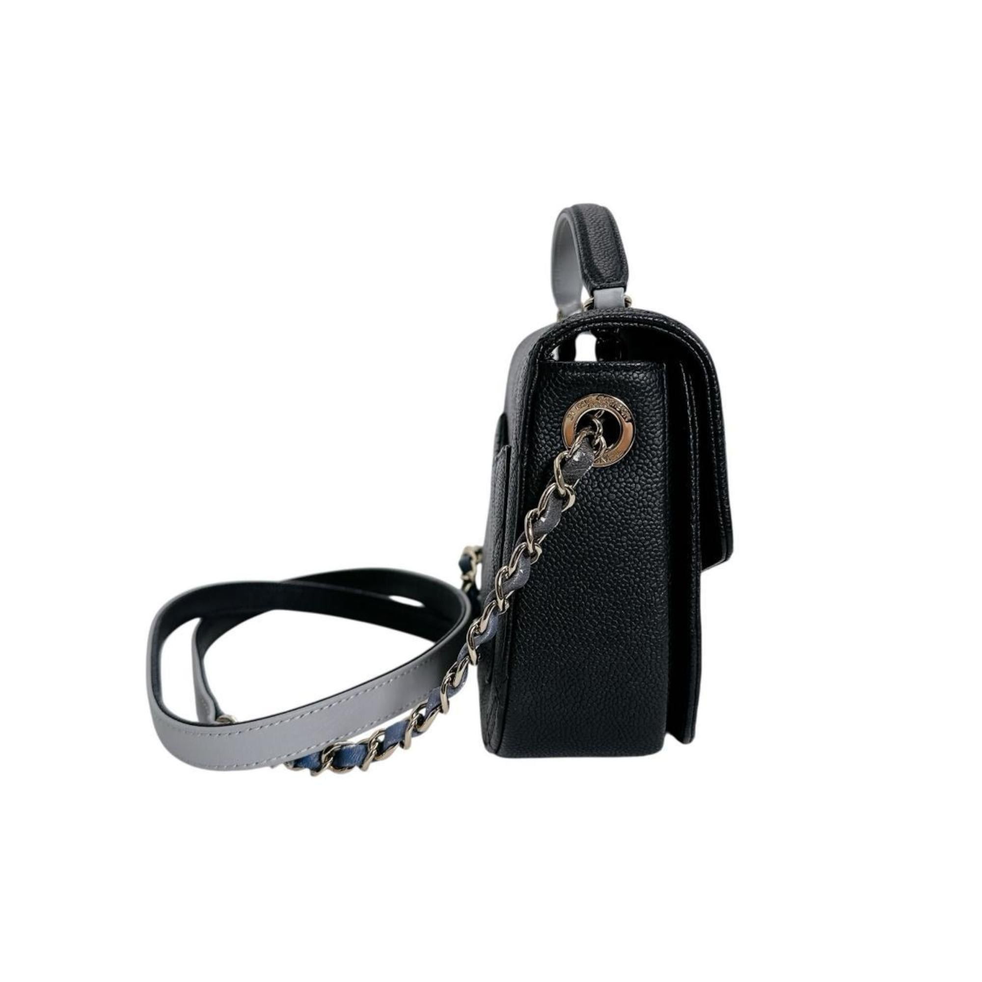 Chanel CHANEL Shoulder Bag, Chain Bag with Coco Mark, Matte Caviar Leather, A93659, Black Size ONE SIZE - 3 Thumbnail