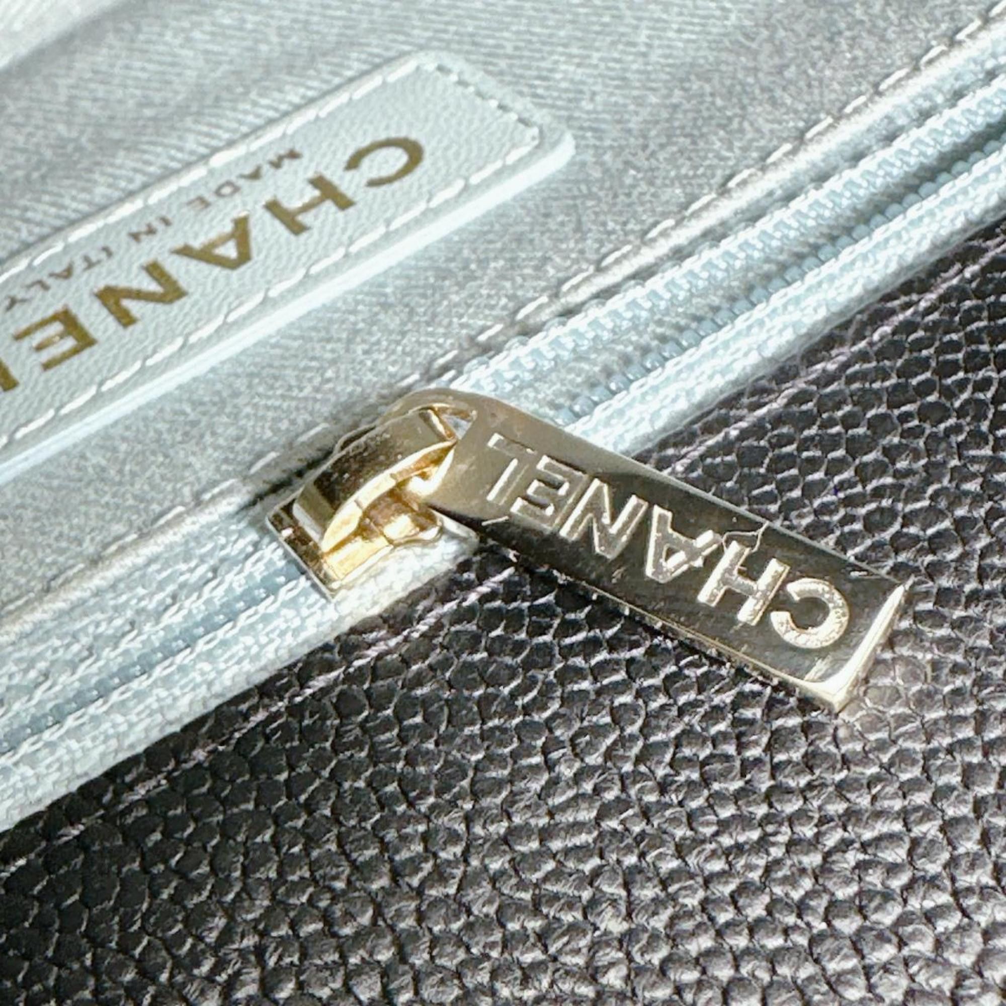 Chanel CHANEL Shoulder Bag, Chain Bag with Coco Mark, Matte Caviar Leather, A93659, Black Size ONE SIZE - 17 Thumbnail