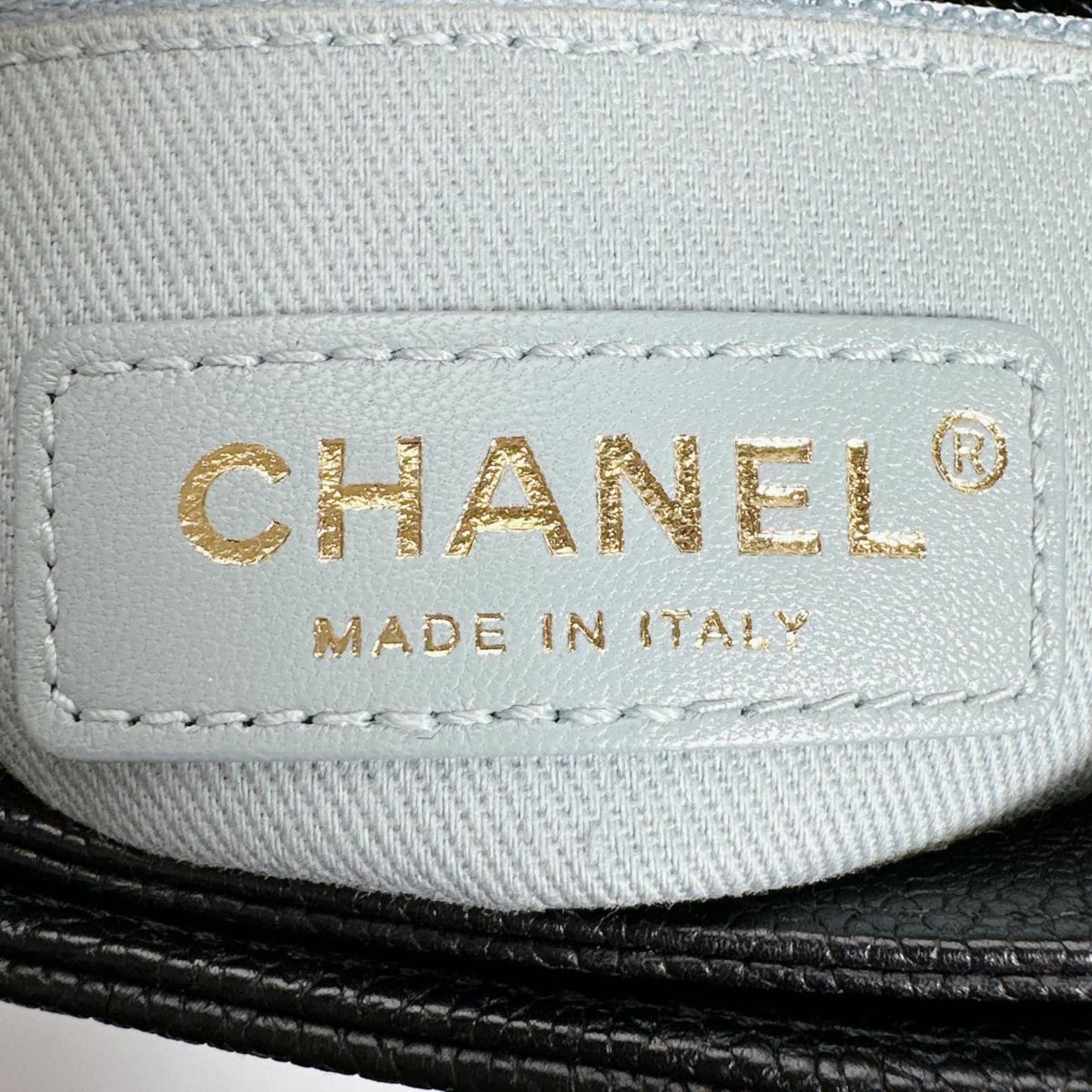 Chanel CHANEL Shoulder Bag, Chain Bag with Coco Mark, Matte Caviar Leather, A93659, Black Size ONE SIZE - 20 Thumbnail