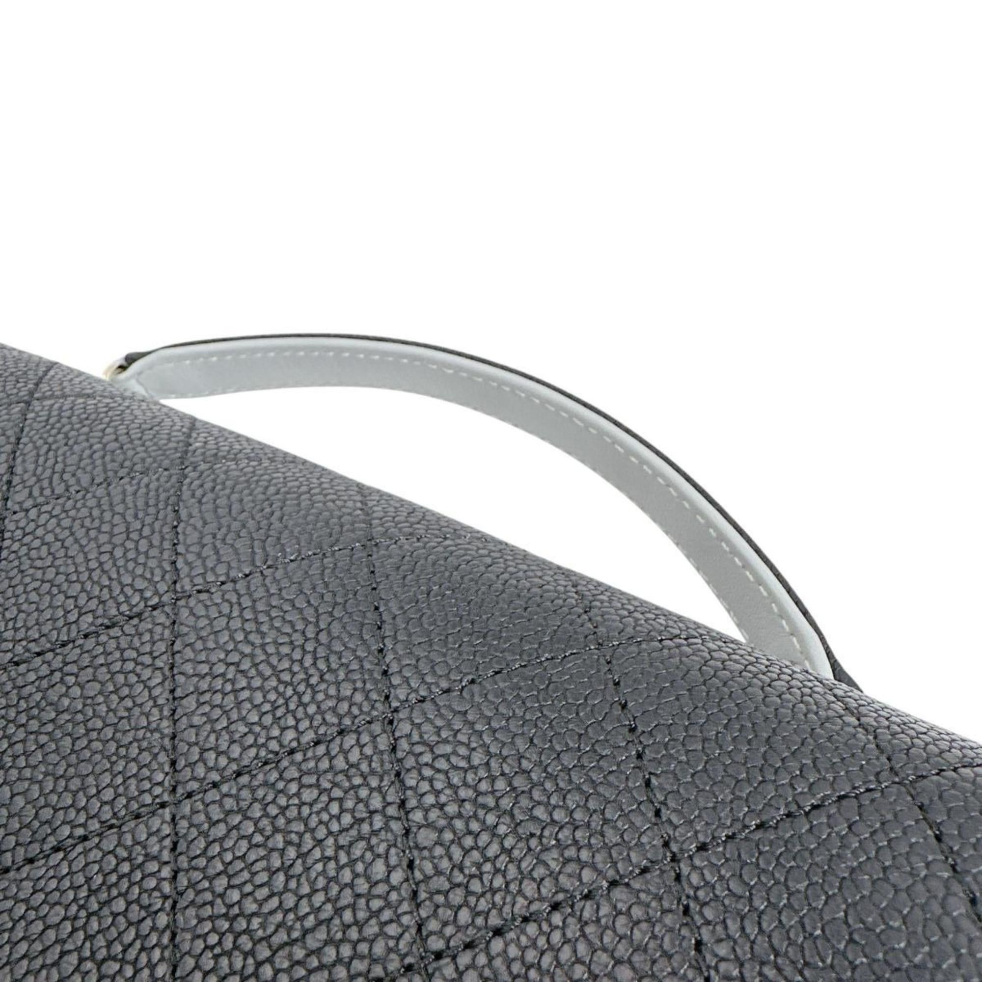 Chanel CHANEL Shoulder Bag, Chain Bag with Coco Mark, Matte Caviar Leather, A93659, Black Size ONE SIZE - 9 Thumbnail
