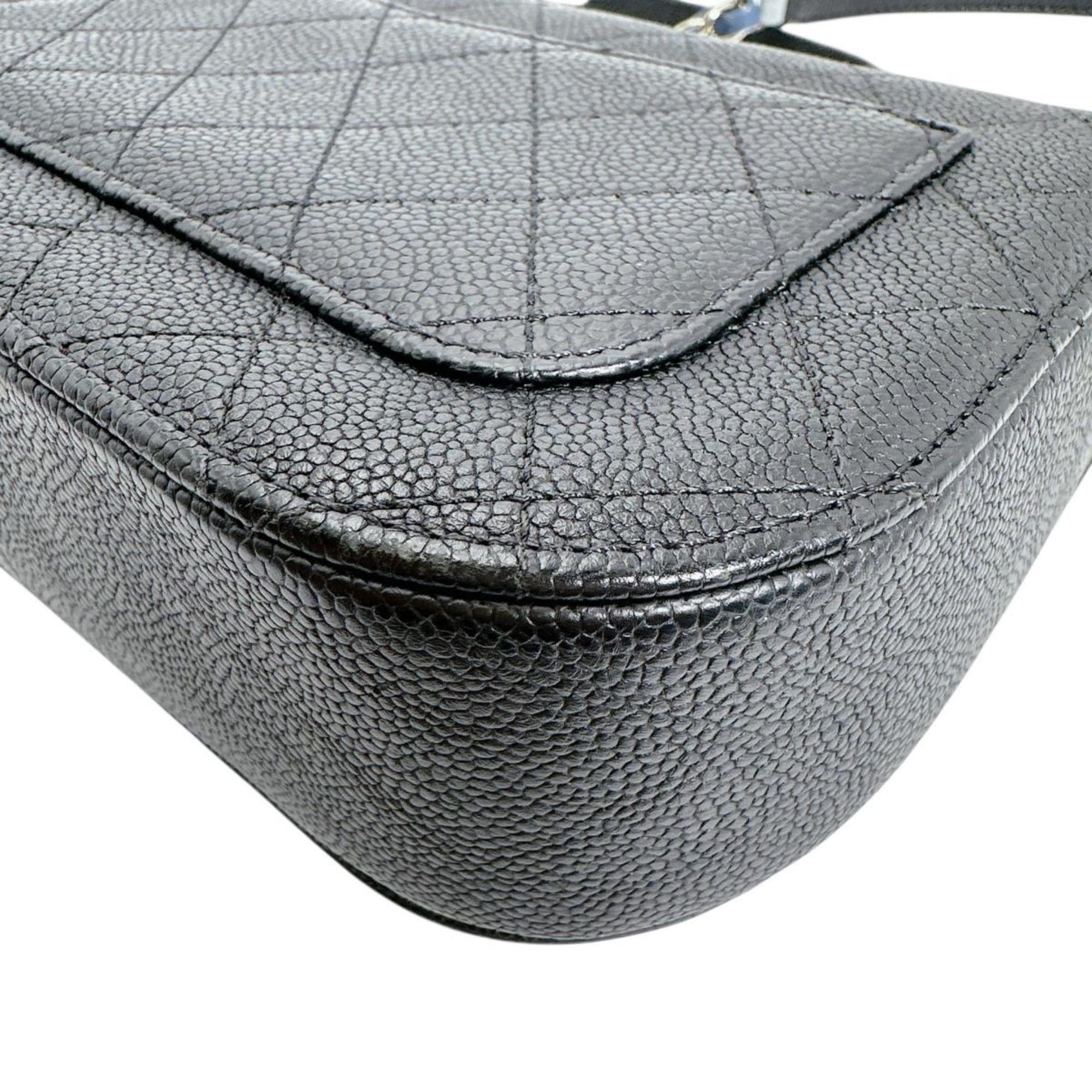 Chanel CHANEL Shoulder Bag, Chain Bag with Coco Mark, Matte Caviar Leather, A93659, Black Size ONE SIZE - 7 Thumbnail