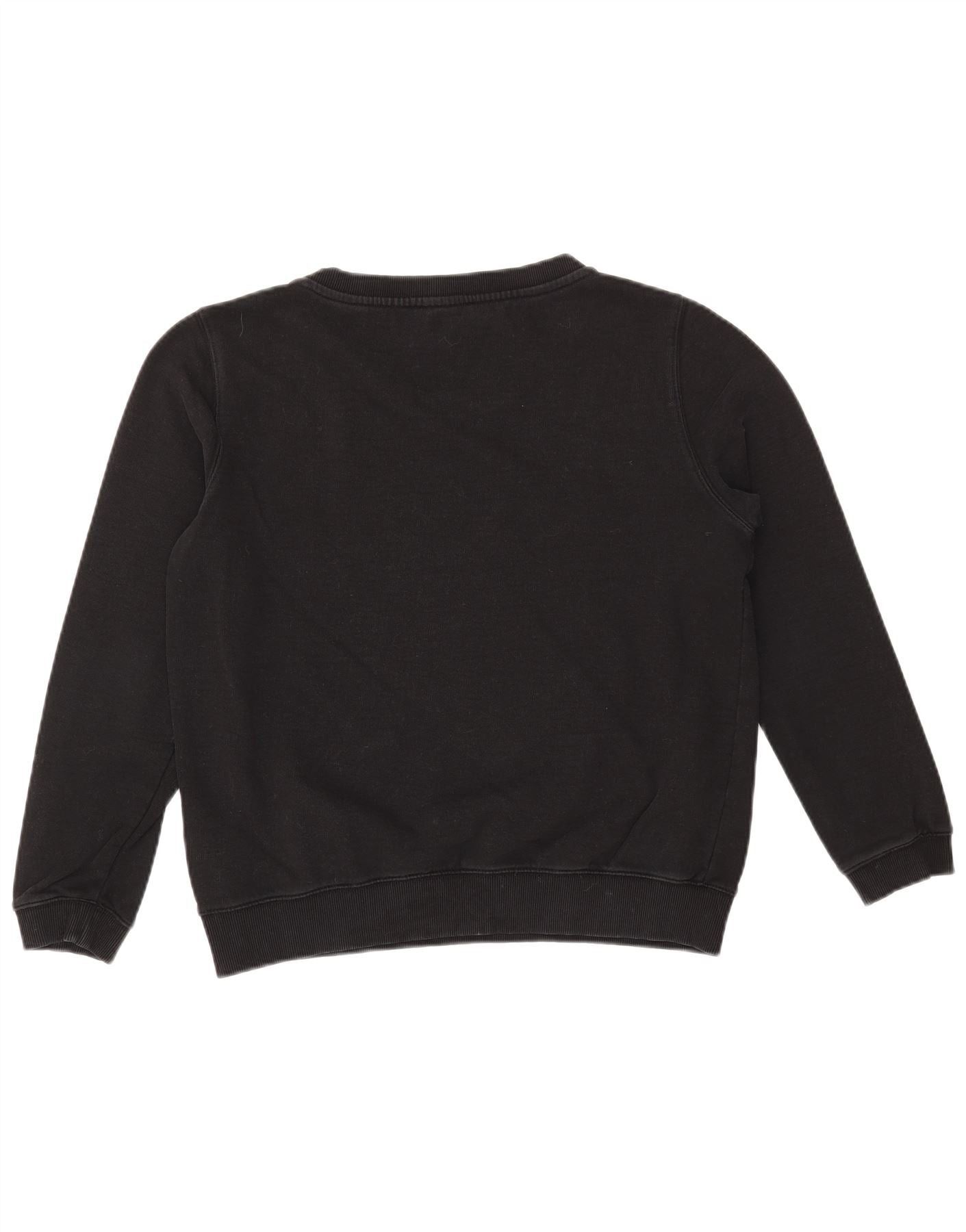 Diesel Womens Graphic Sweatshirt Jumper UK 14 Medium Black Cotton Size M / US 6-8 / IT 42-44 - 2 Thumbnail