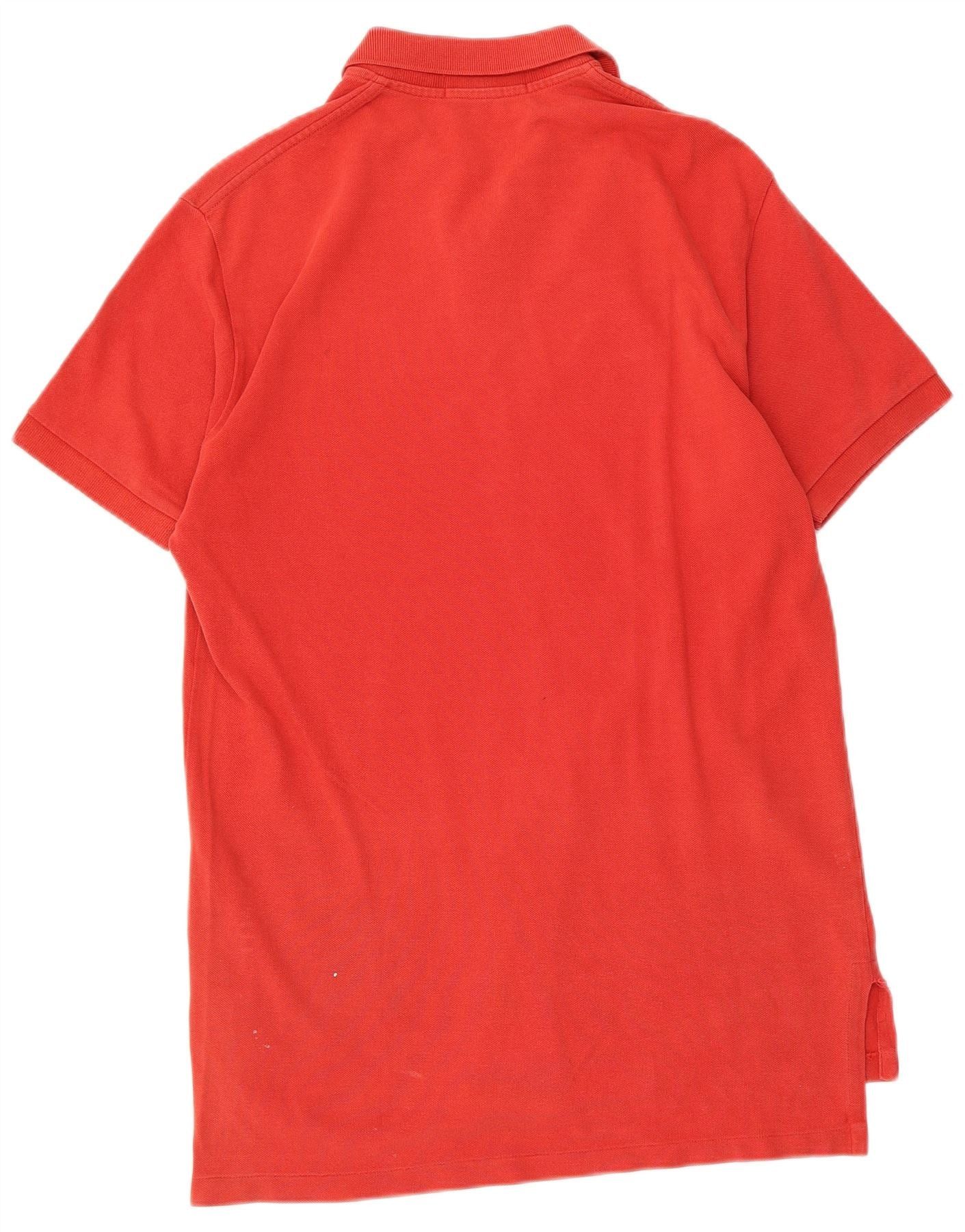 Polo Ralph Lauren Mens Polo Shirt Medium Red Cotton Size US M / EU 48-50 / 2 - 2 Thumbnail