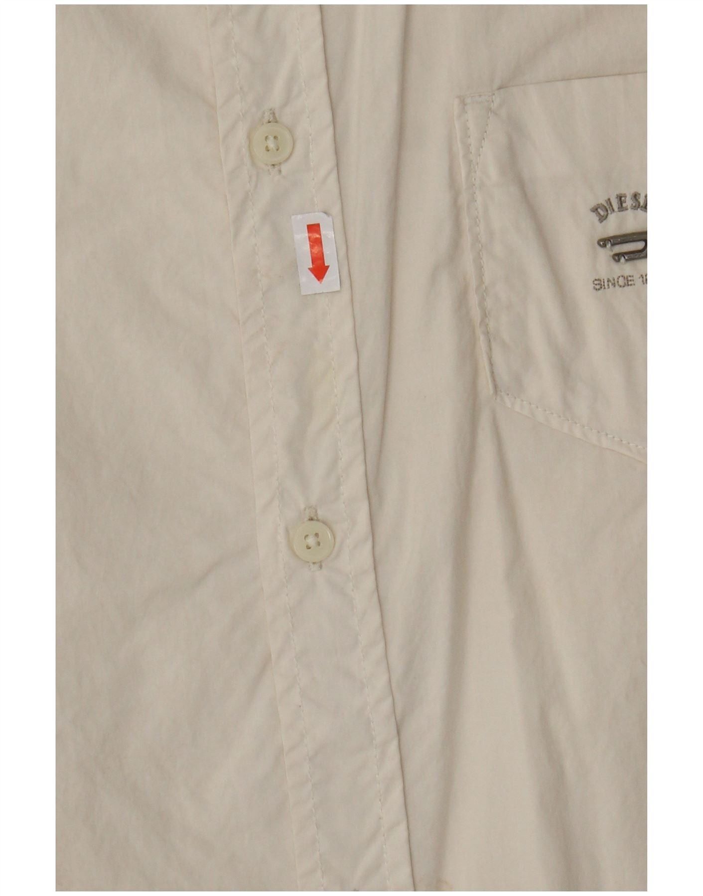 Diesel Boys Shirt 11-12 Years Large Off White Size XS / US 0-2 / IT 36-38 - 4 Thumbnail
